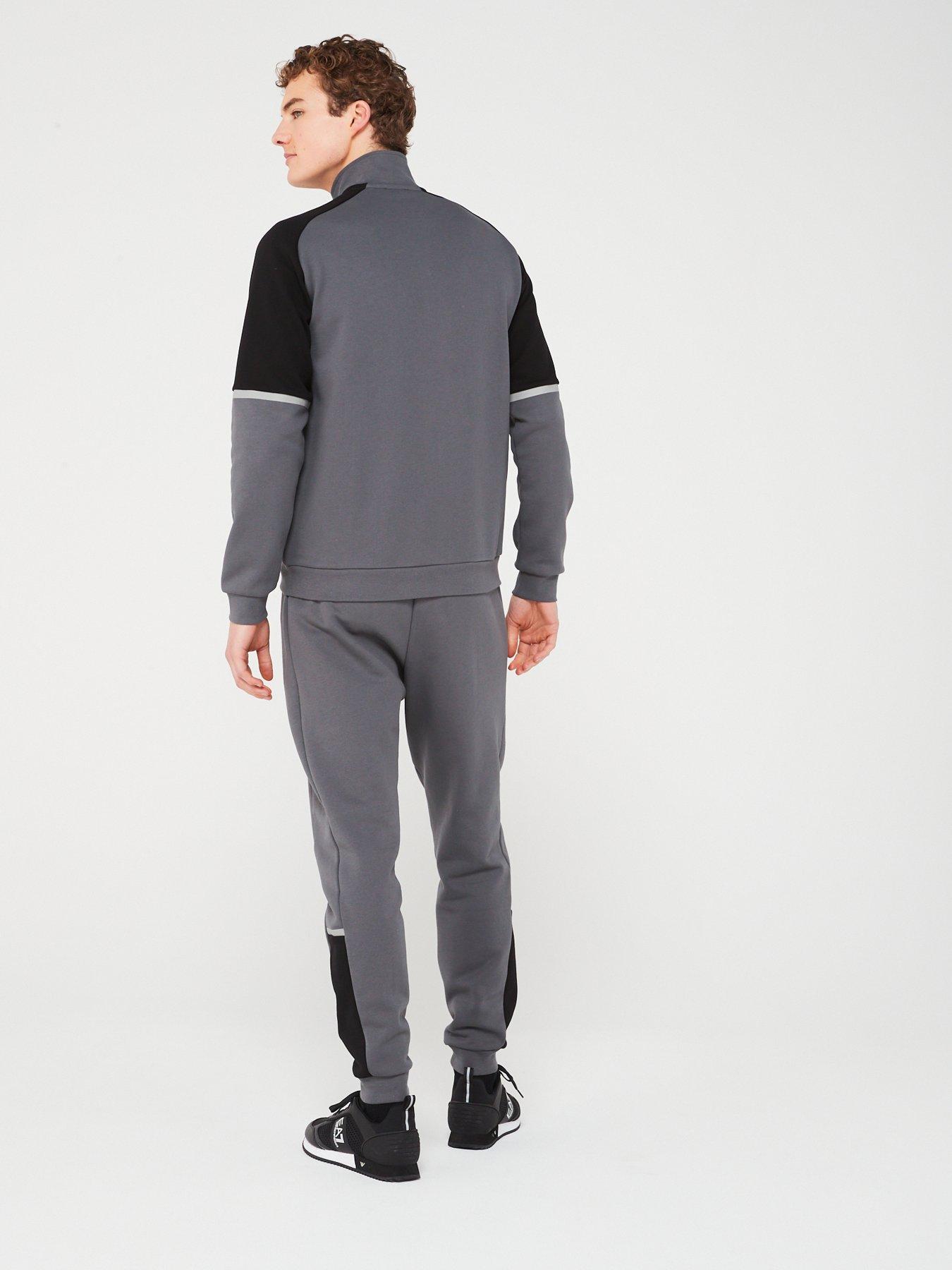 EA7 Emporio Armani Contrast Panel Tracksuit | very.co.uk