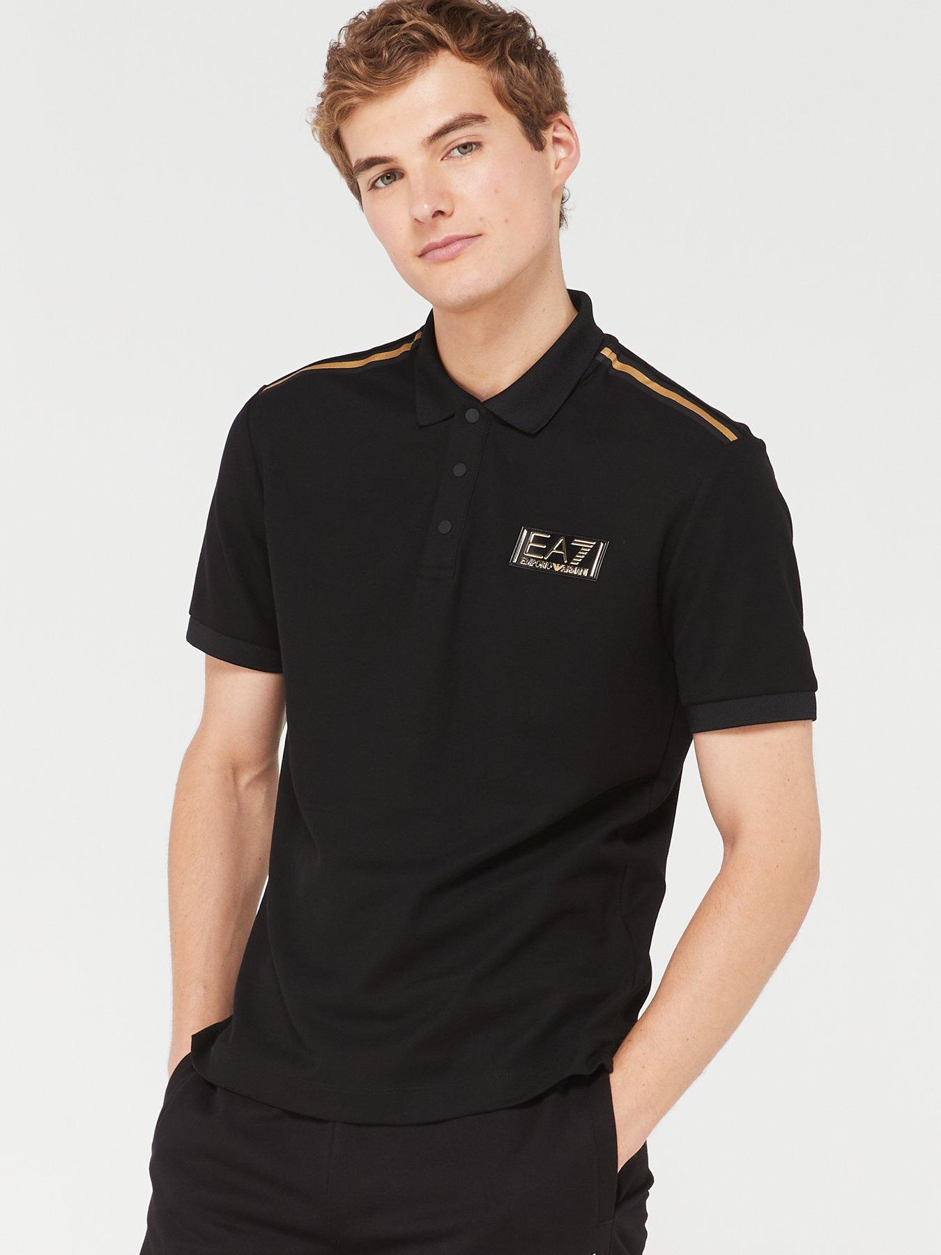 EA7 Emporio Armani Gold Label Polo Shirt - Black