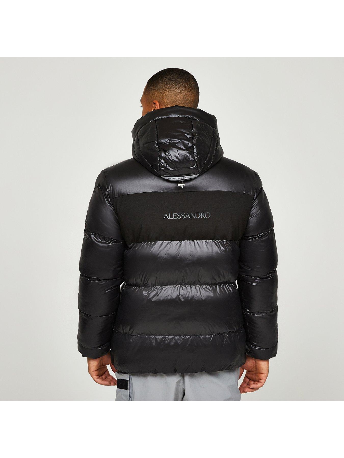 Alessandro Zavetti Catrio 2.0 Padded Jacket - Black | very.co.uk