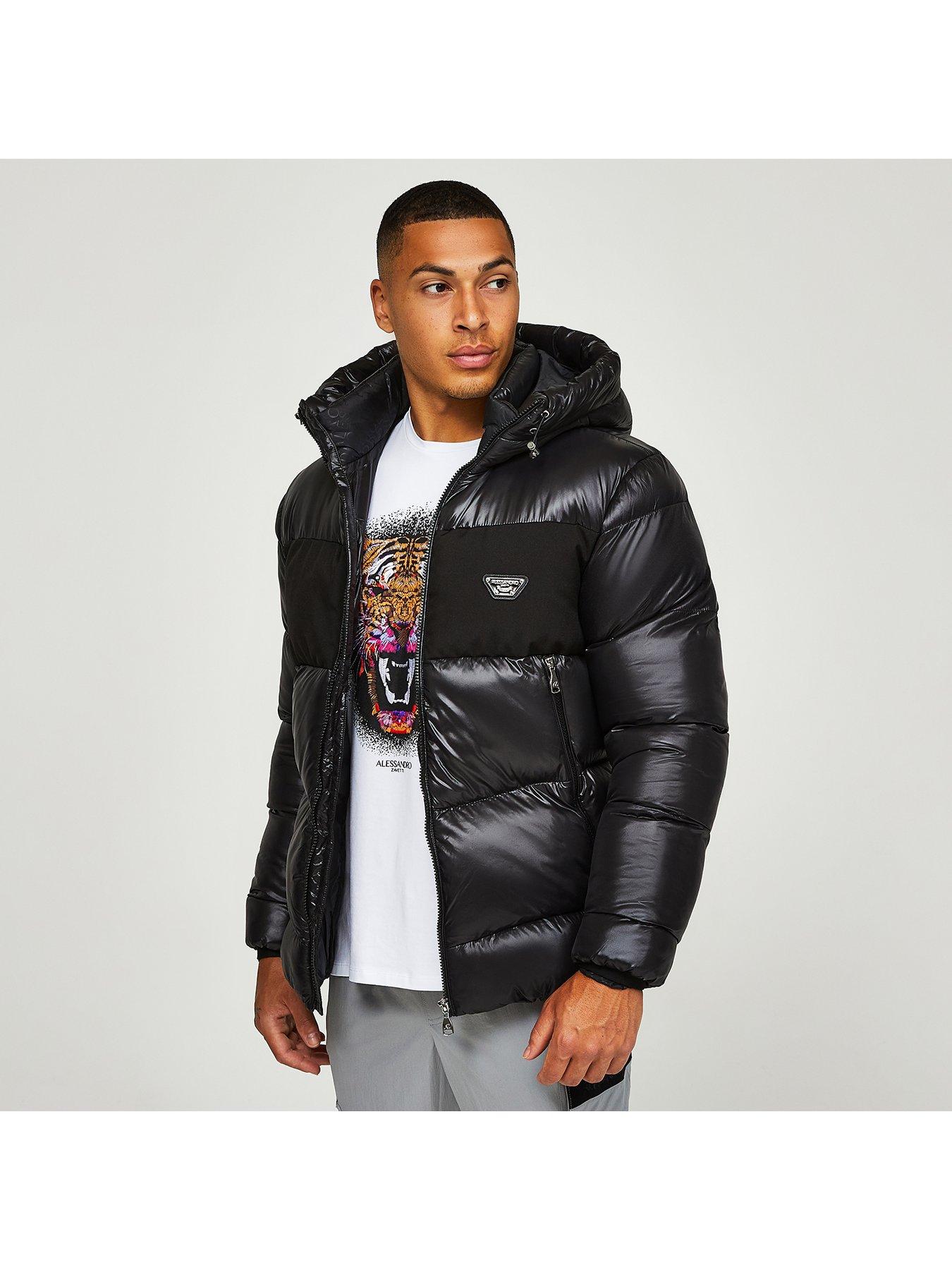 Alessandro Zavetti Catrio 2.0 Padded Jacket - Black | Very.co.uk