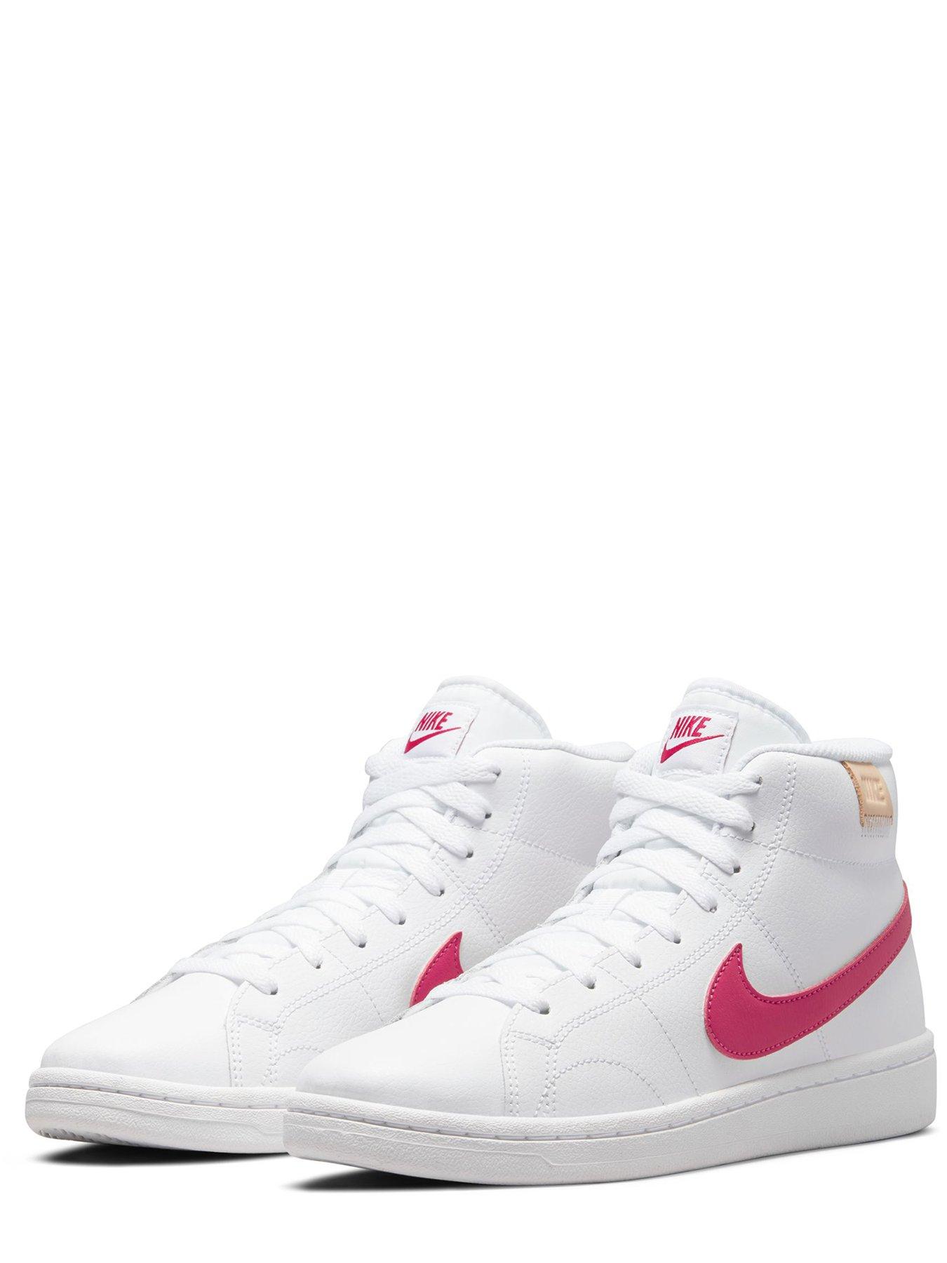 Nike court royale outlet pink and white