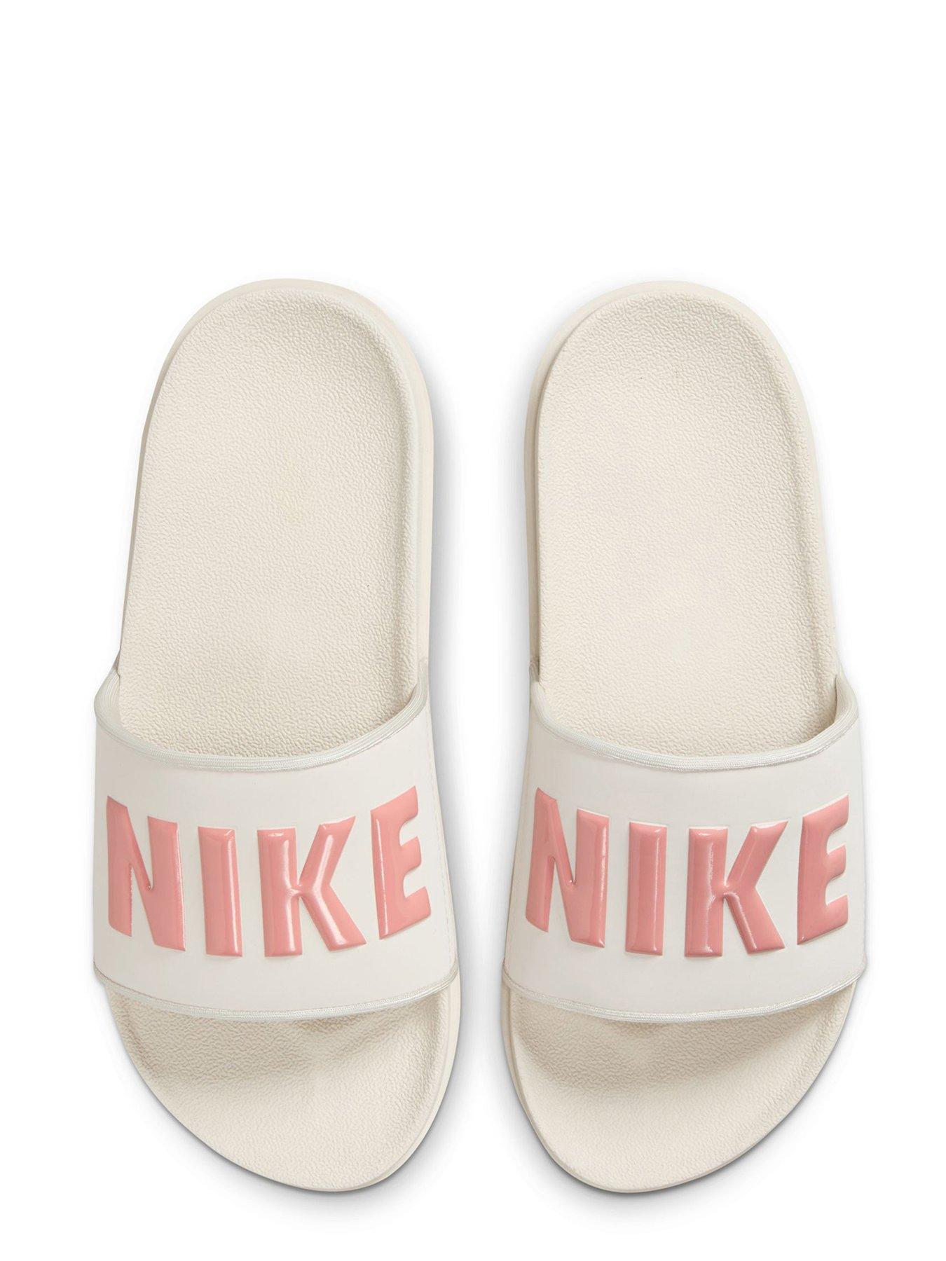 Nike pink online sliders