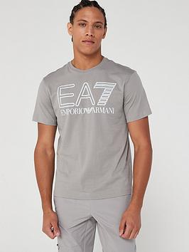 ea7 emporio armani large logo t-shirt