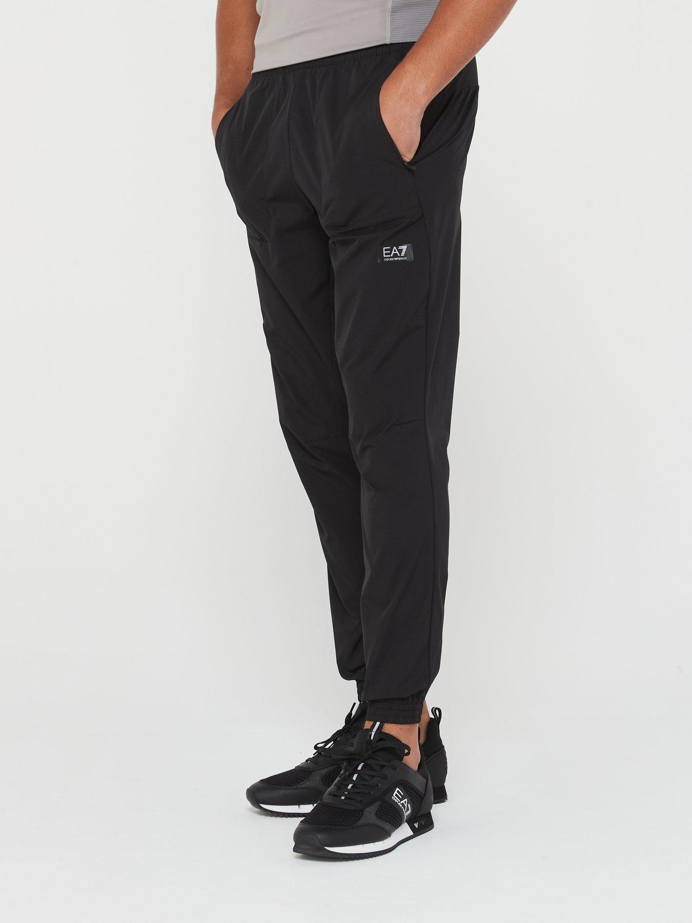 EA7 Emporio Armani Ventus Cuffed Track Pant - Black | very.co.uk