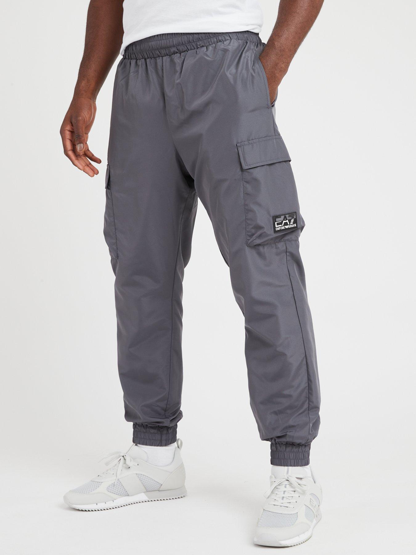 Mens grey ea7 discount joggers