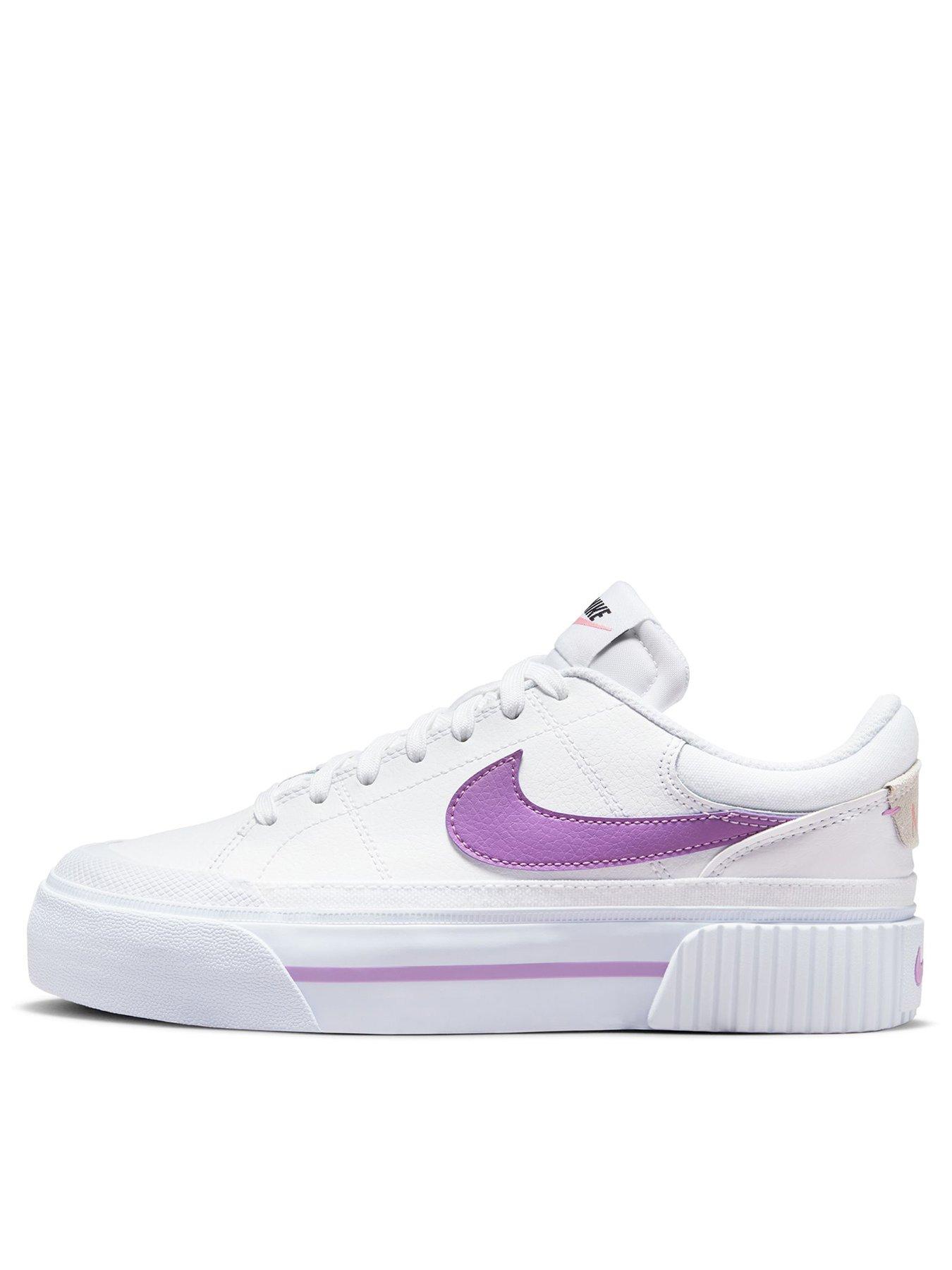 NIKE Court Legacy Lift Womens Shoes - WHITE COMBO