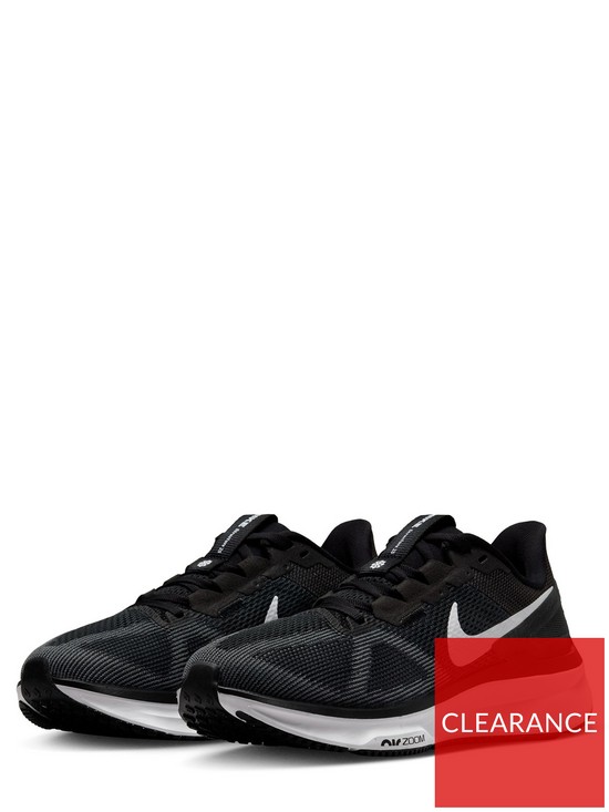 stillFront image of nike-air-zoom-structure-25-trainers-blackwhite