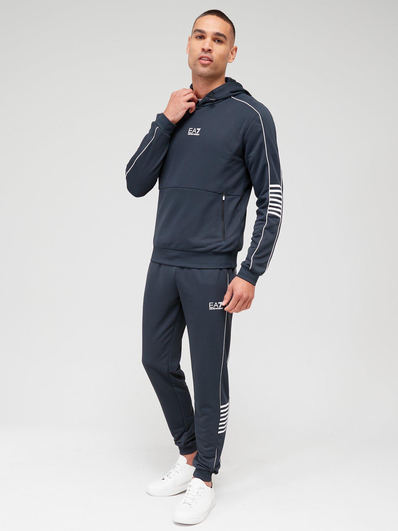 EA7 Emporio Armani Logo Joggers - Navy | Very.co.uk