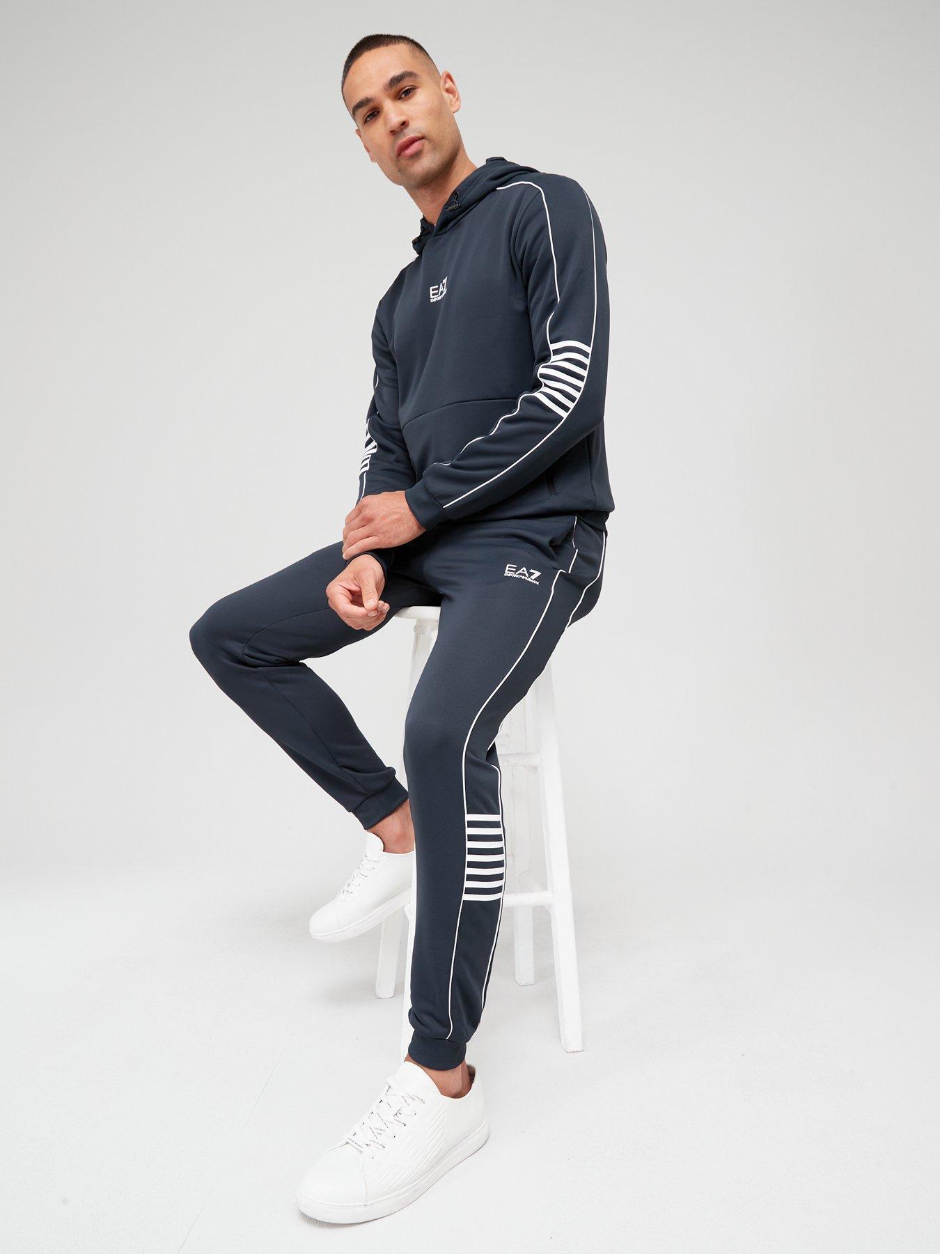 EA7 Emporio Armani Logo Joggers - Navy | Very.co.uk