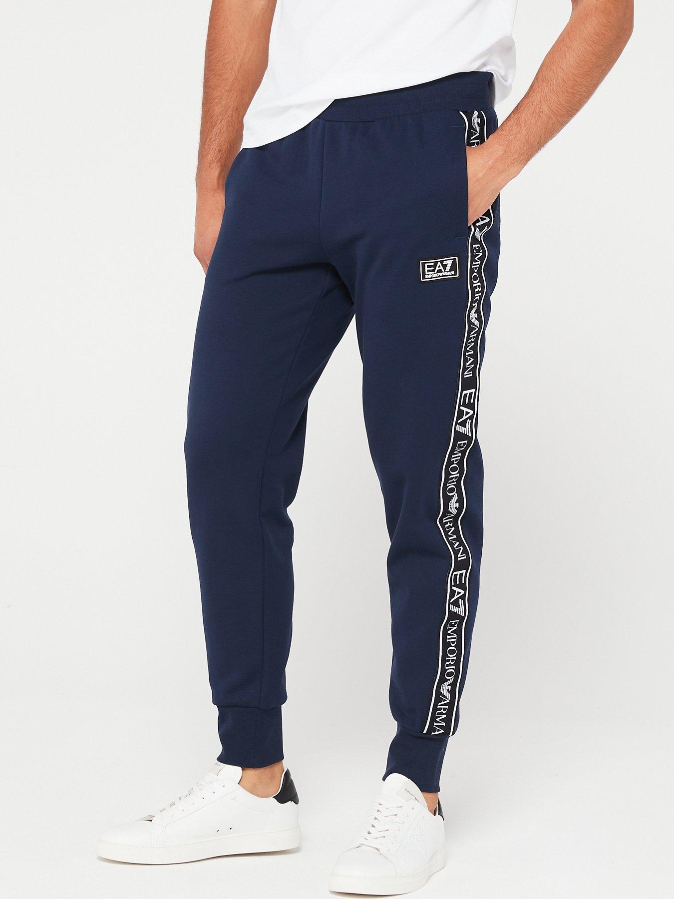 Emporio armani taped jogger sweat in sales navy