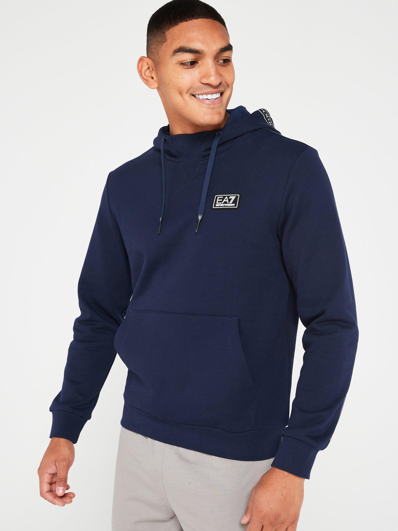 Ea7 deals blue hoodie