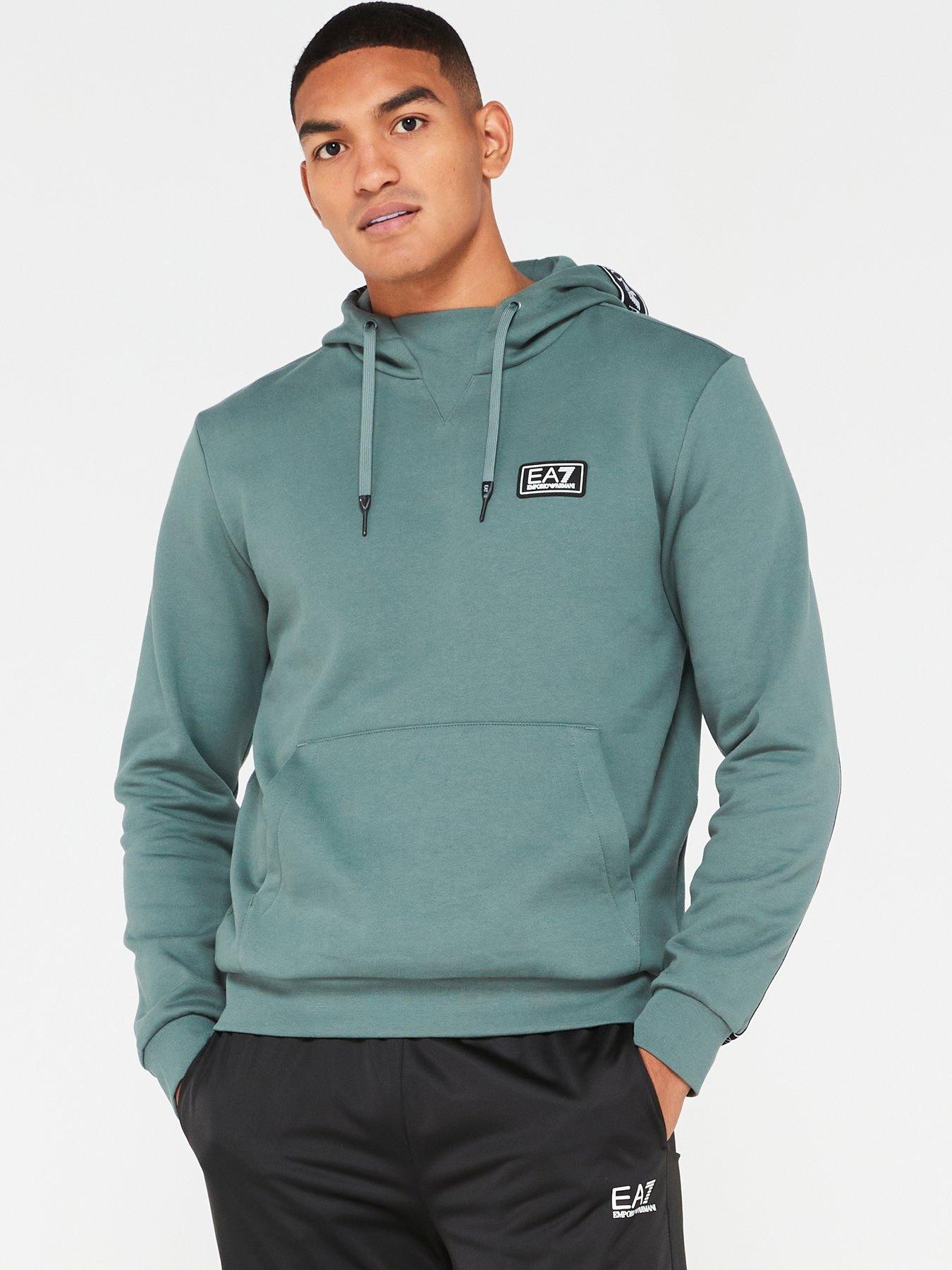 EA7 Emporio Armani Small Logo Overhead Hoodie Green very