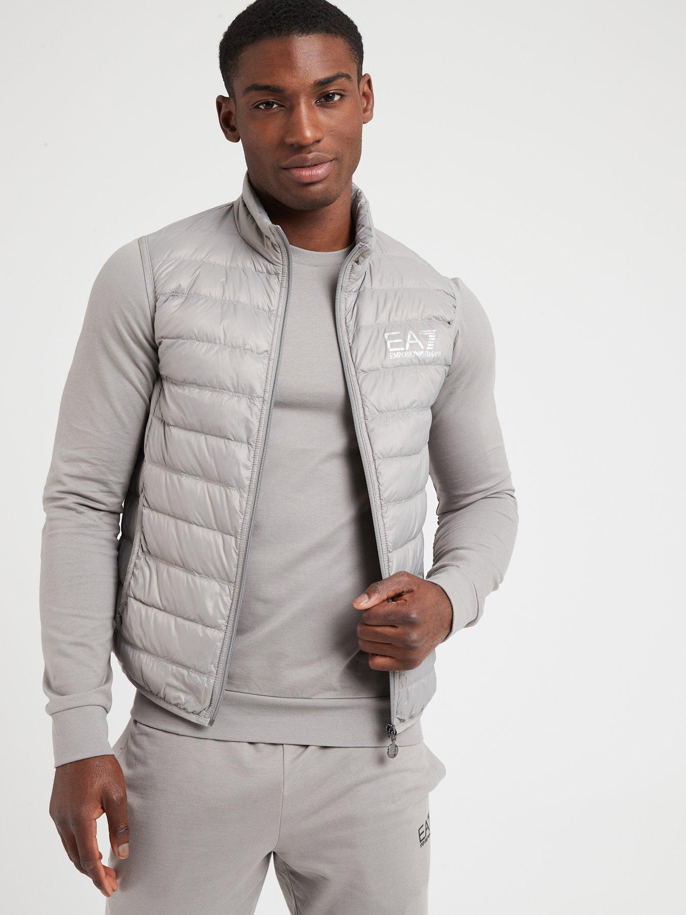 EA7 Emporio Armani Core ID Logo Padded Gilet Grey very