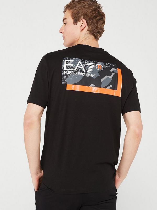 EA7 Emporio Armani Logo T-shirt - Black | Very.co.uk