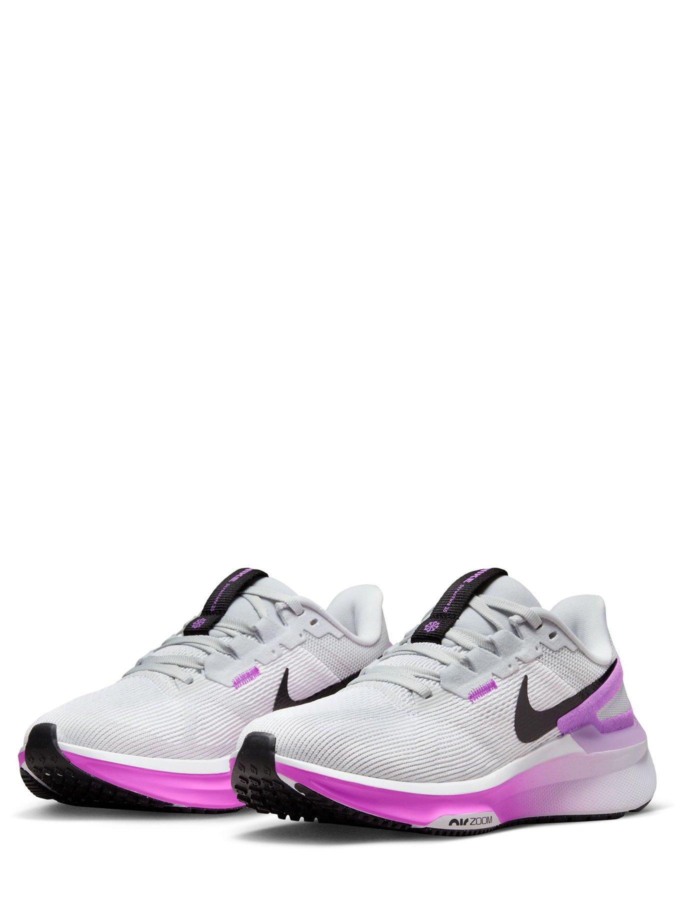 Nike Air Zoom Structure 25 Trainers - White/Black | very.co.uk