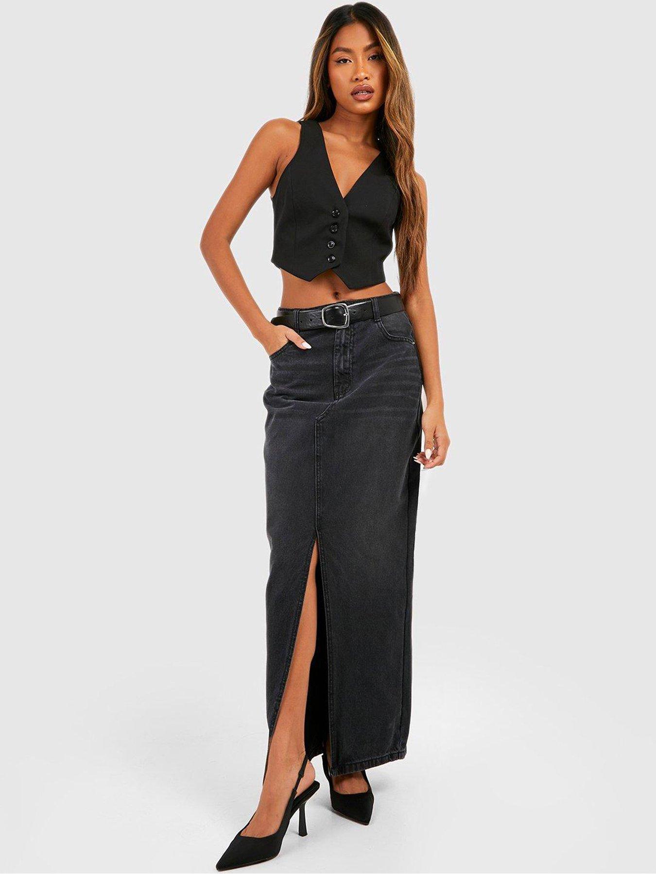 Maxi skirt hotsell in black