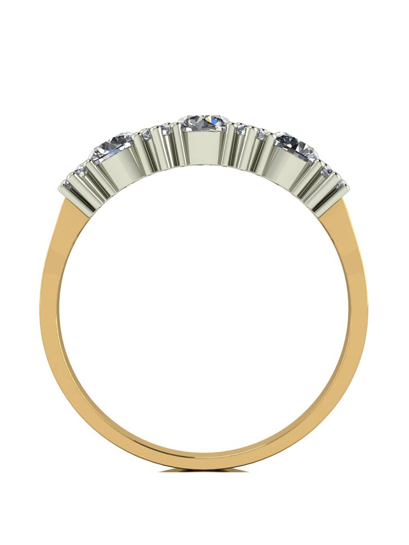 Image 2 of 5 of Moissanite 9ct Gold 1.00ct Total Eternity Ring