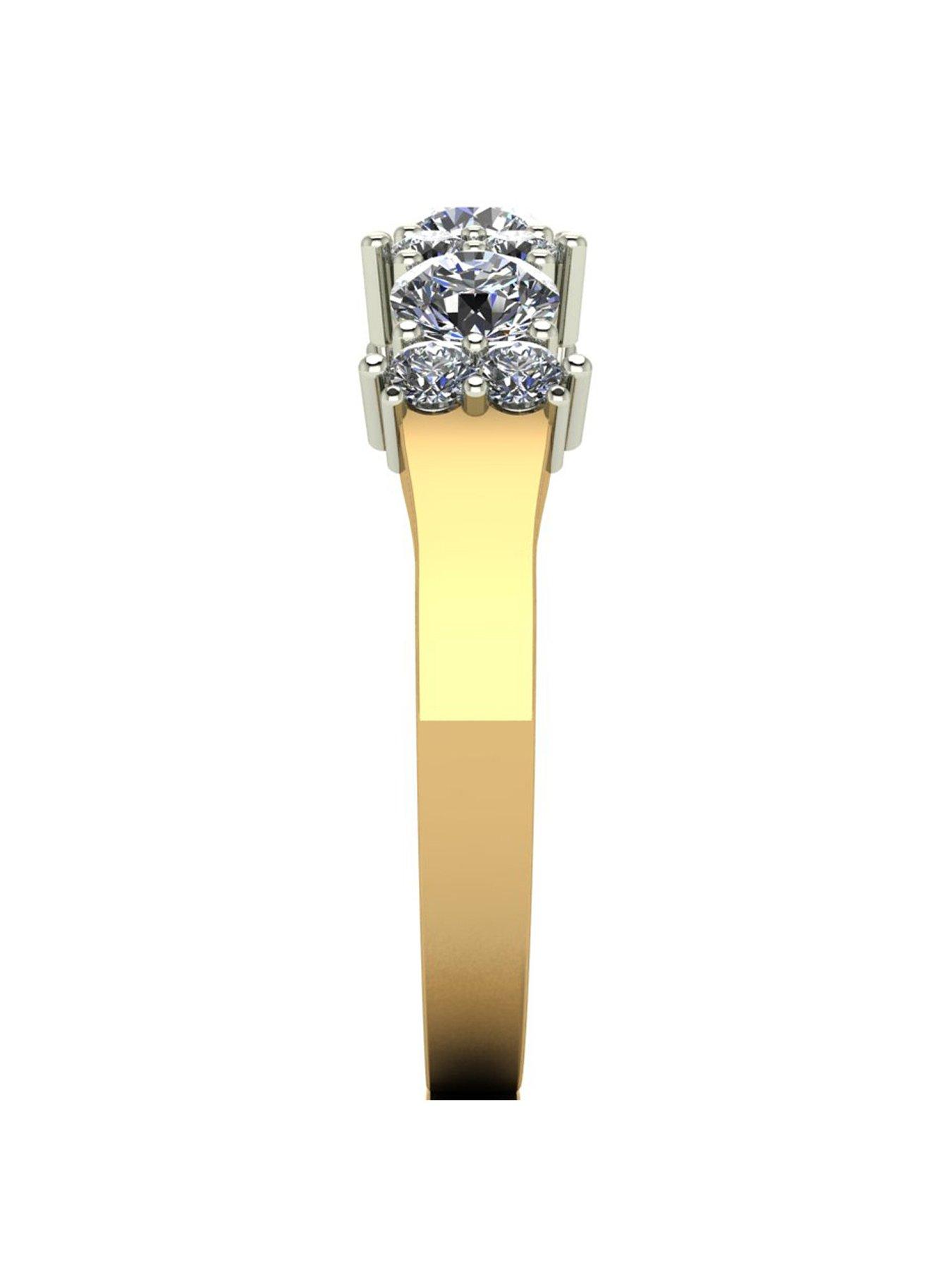 Image 3 of 5 of Moissanite 9ct Gold 1.00ct Total Eternity Ring