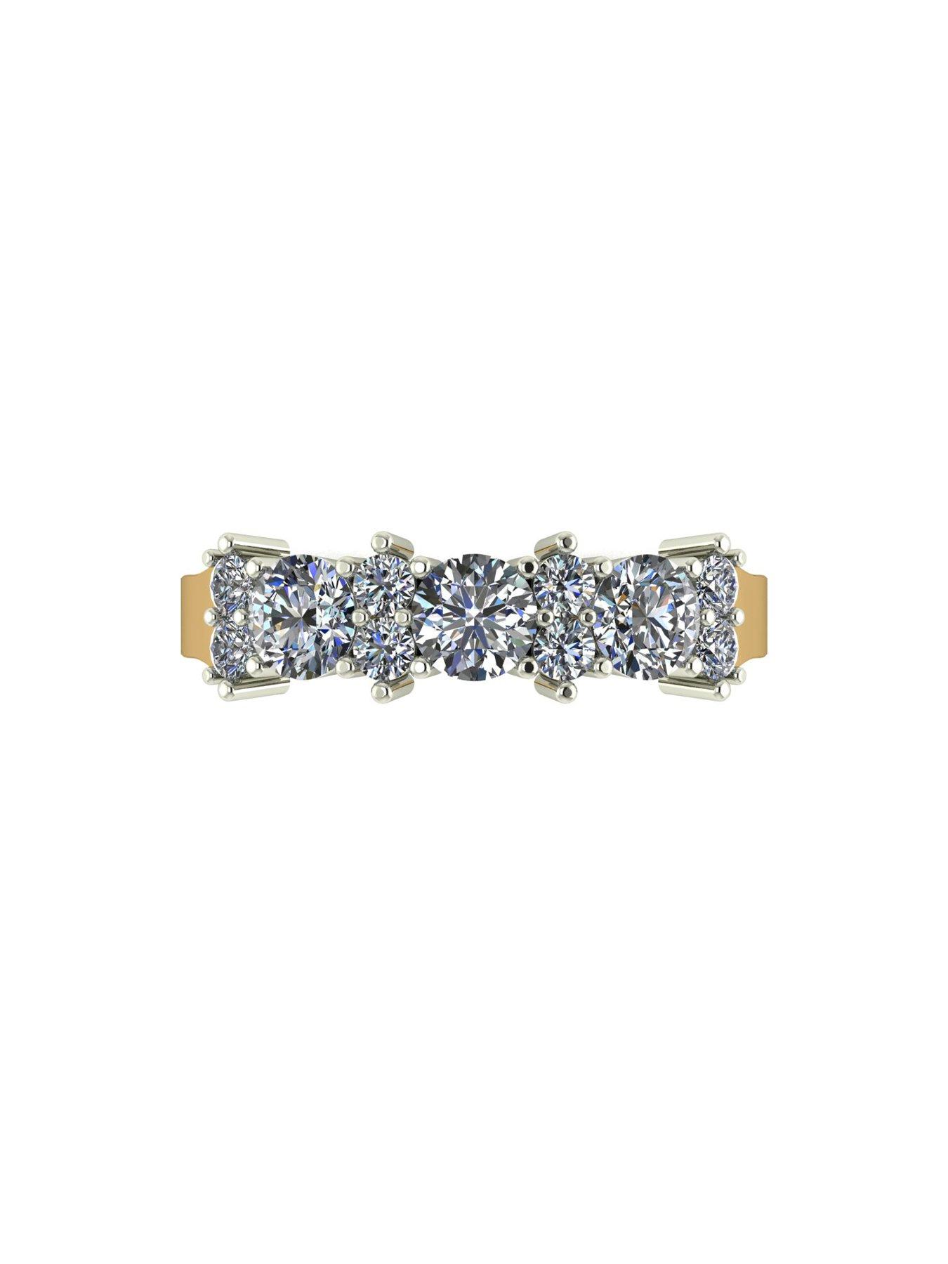 Image 4 of 5 of Moissanite 9ct Gold 1.00ct Total Eternity Ring