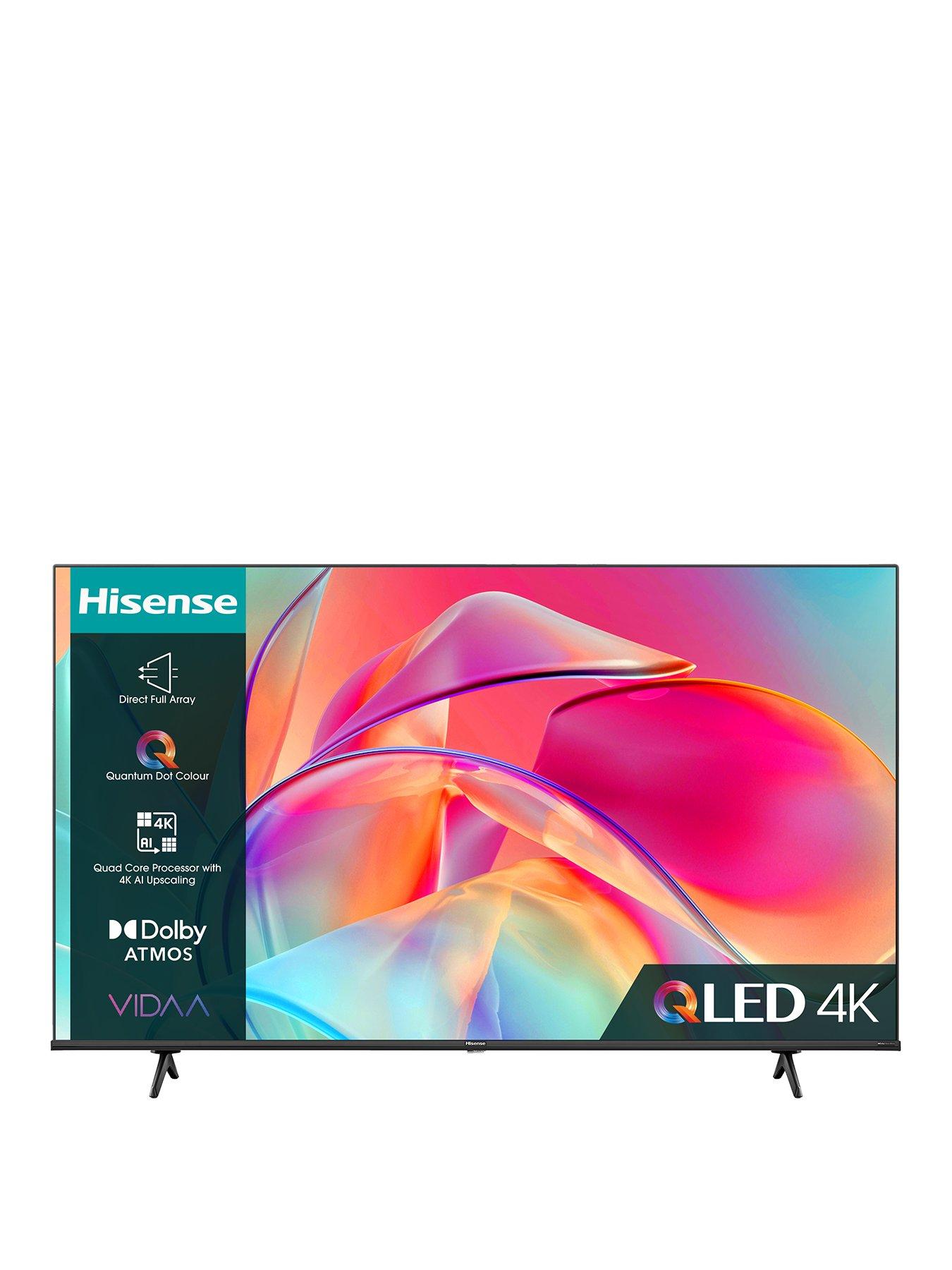 Hisense 43 Inch 43E78KQTUK Smart 4K UHD HDR QLED Freeview TV, £299.00