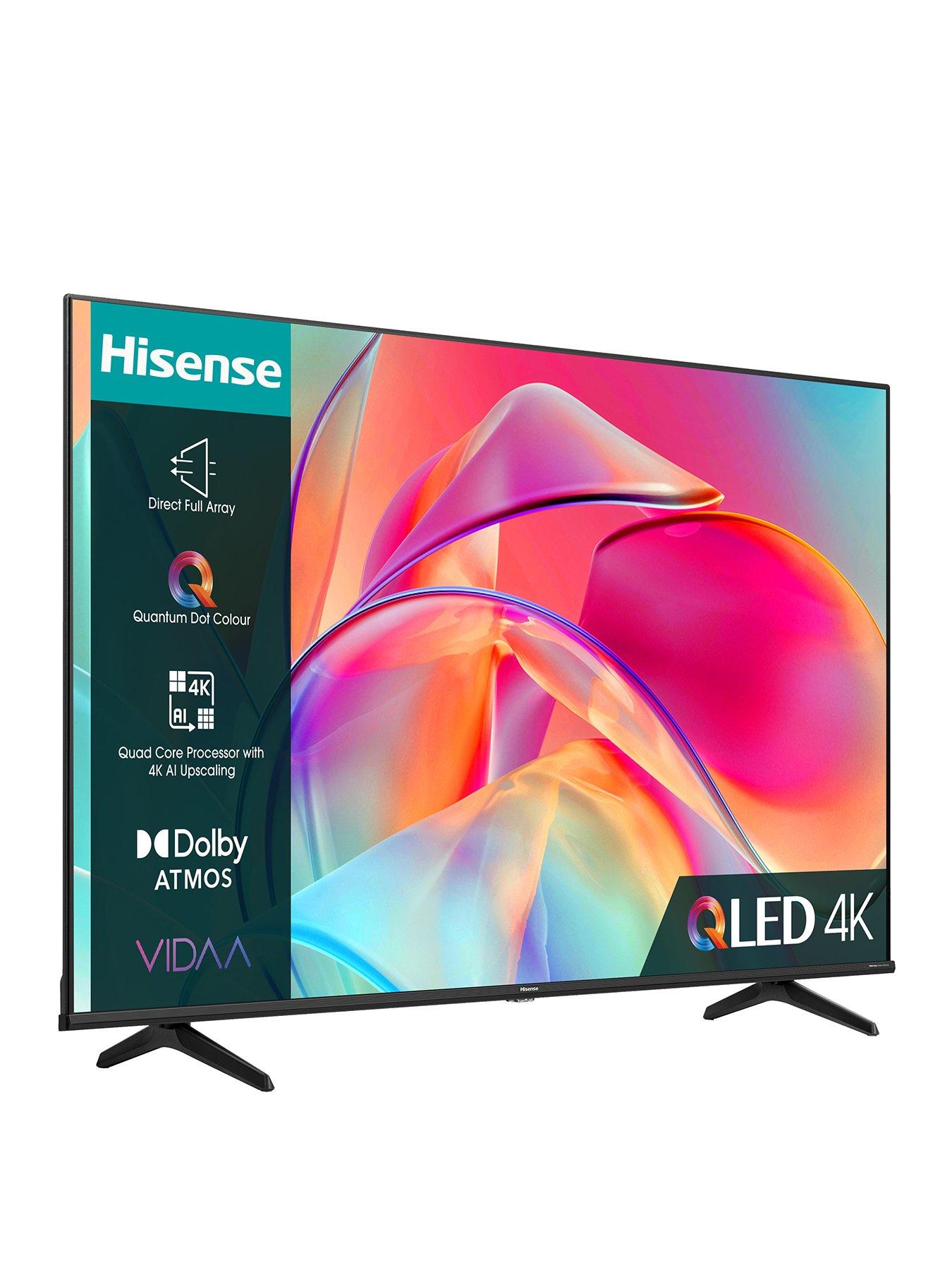 Hisense 43 Inch 43E78KQTUK Smart 4K UHD HDR QLED Freeview TV, £299.00