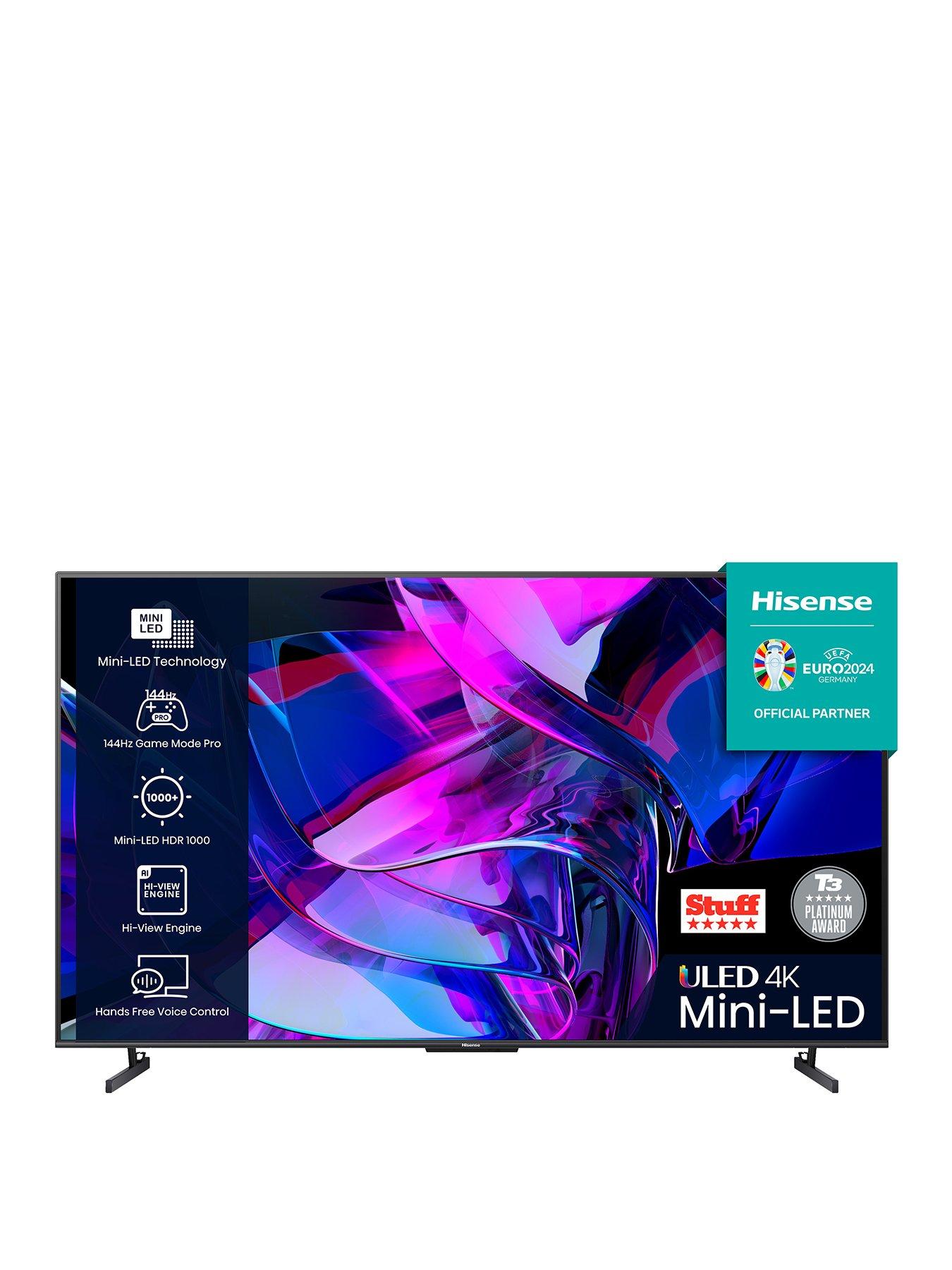 Hisense 65U7KQTUK, 65 inch, 4K Ultra HD HDR, Mini-LED, Smart TV