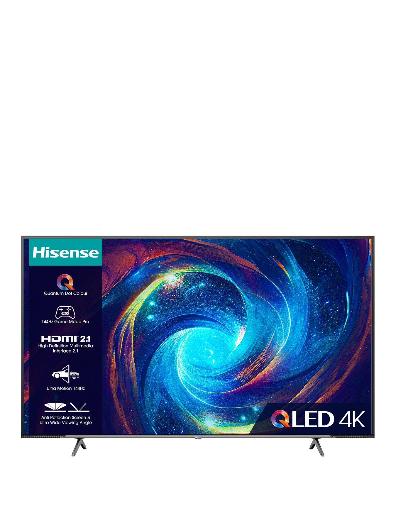 Hisense 75E7KQTUK Pro, 75 Inch, 4K Ultra HD, QLED, Smart TV | Very.co.uk