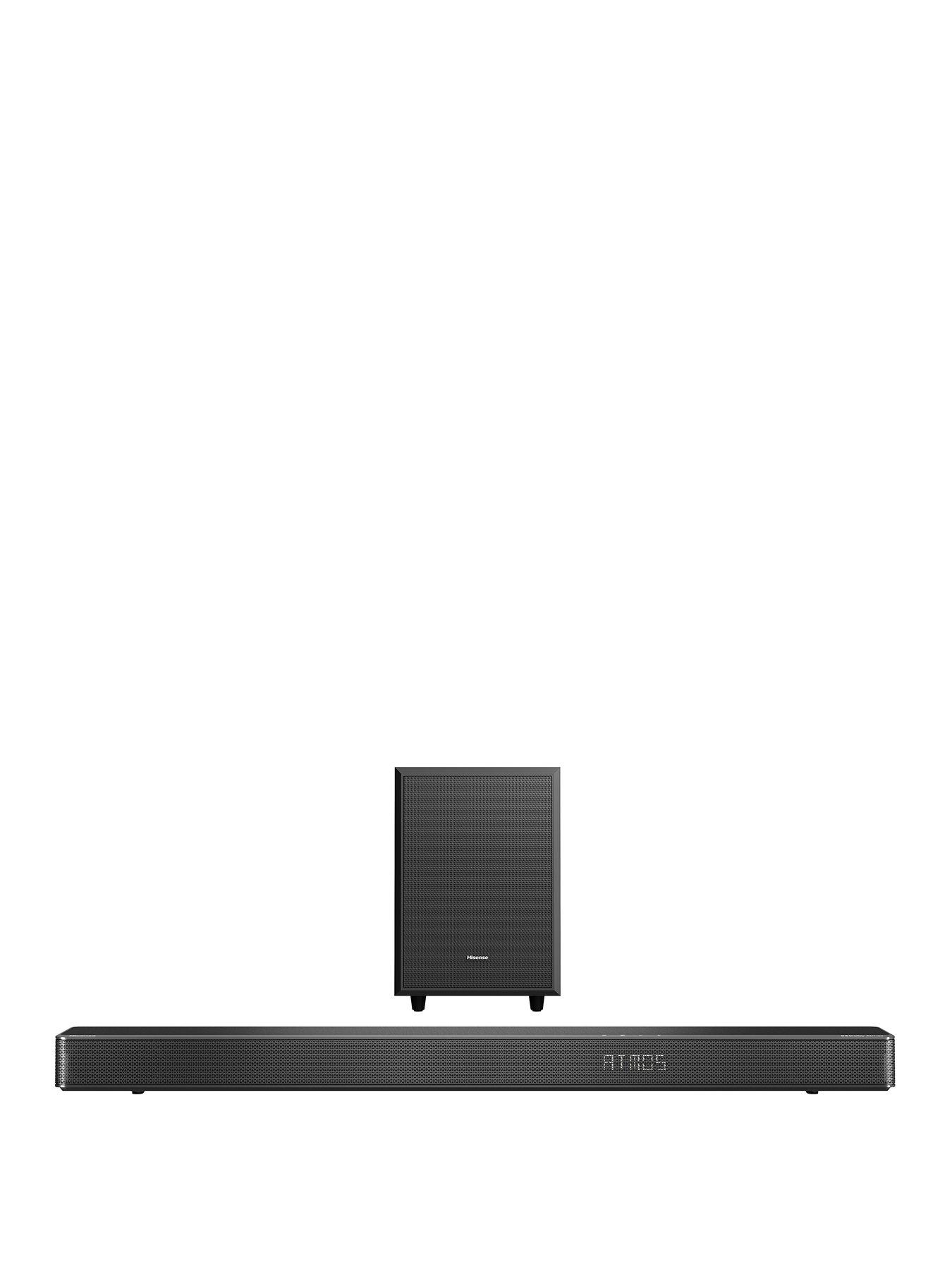 Image 1 of 5 of Hisense AX3120G 3.1.2 Channel 360W Dolby Atmos Soundbar with Wireless Subwoofer and Up Firing Speakers