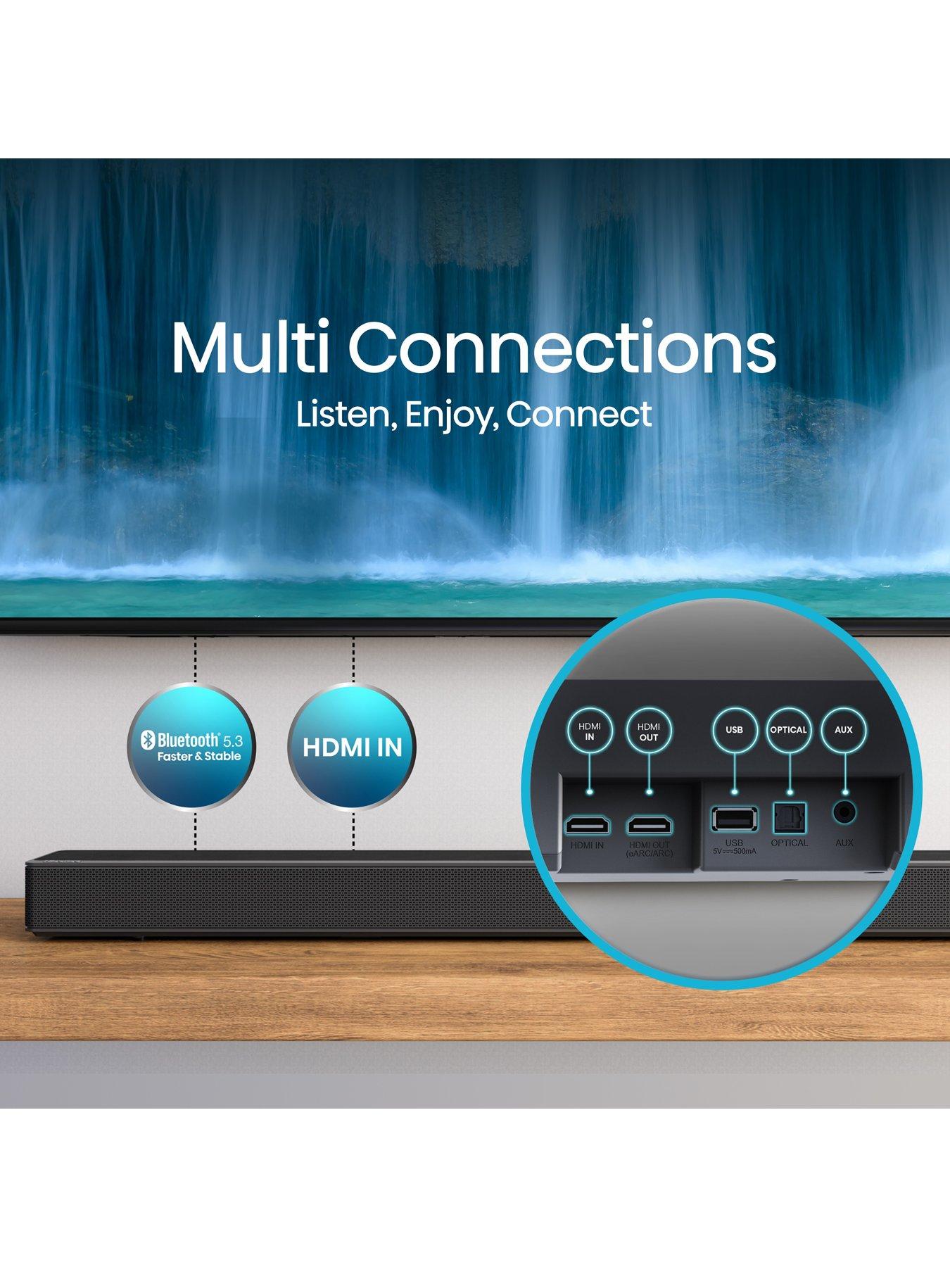 Image 5 of 5 of Hisense AX3120G 3.1.2 Channel 360W Dolby Atmos Soundbar with Wireless Subwoofer and Up Firing Speakers