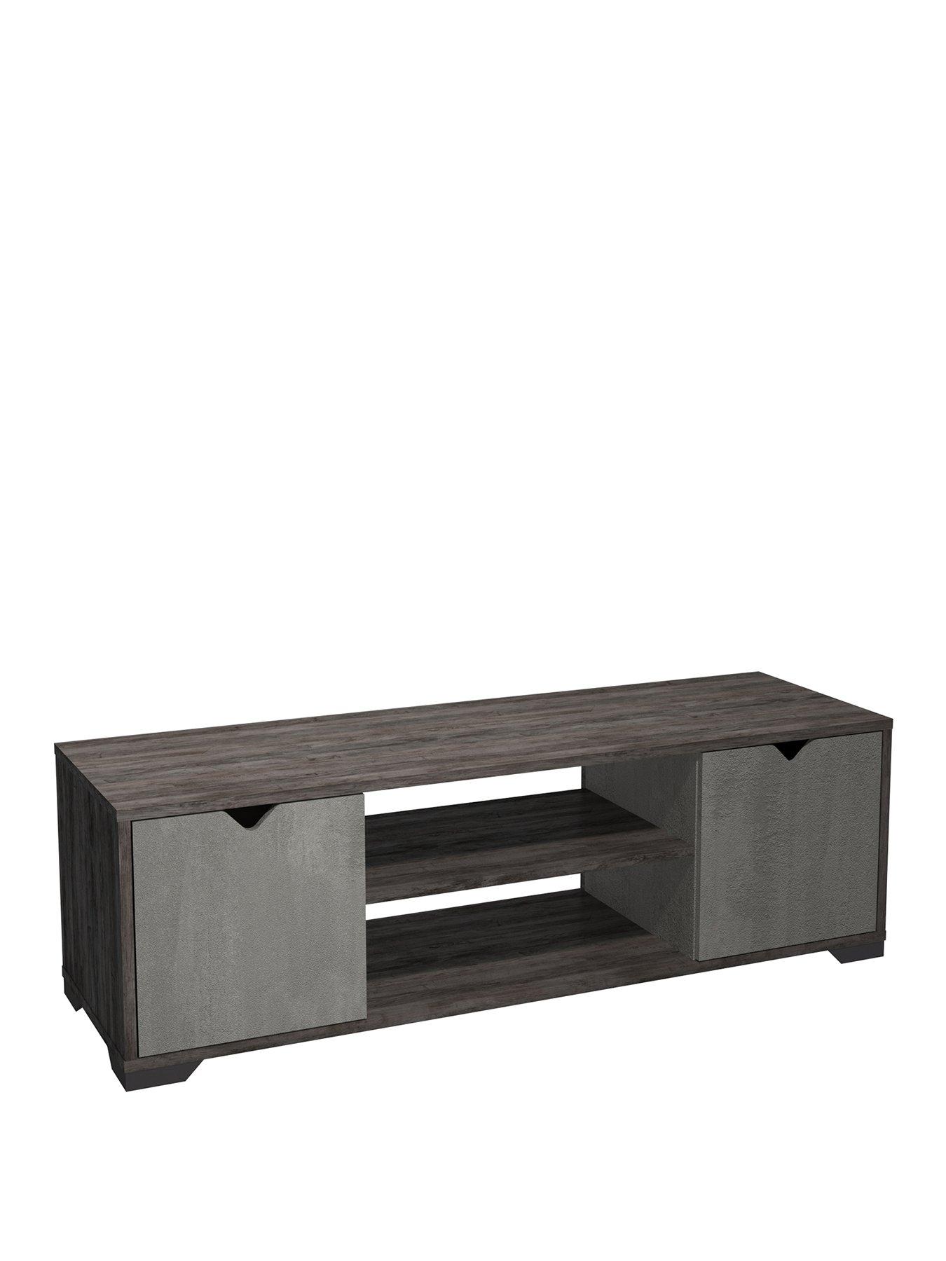 One Call Hollis Ready Assembled TV Unit fits up to 65 inch TV very