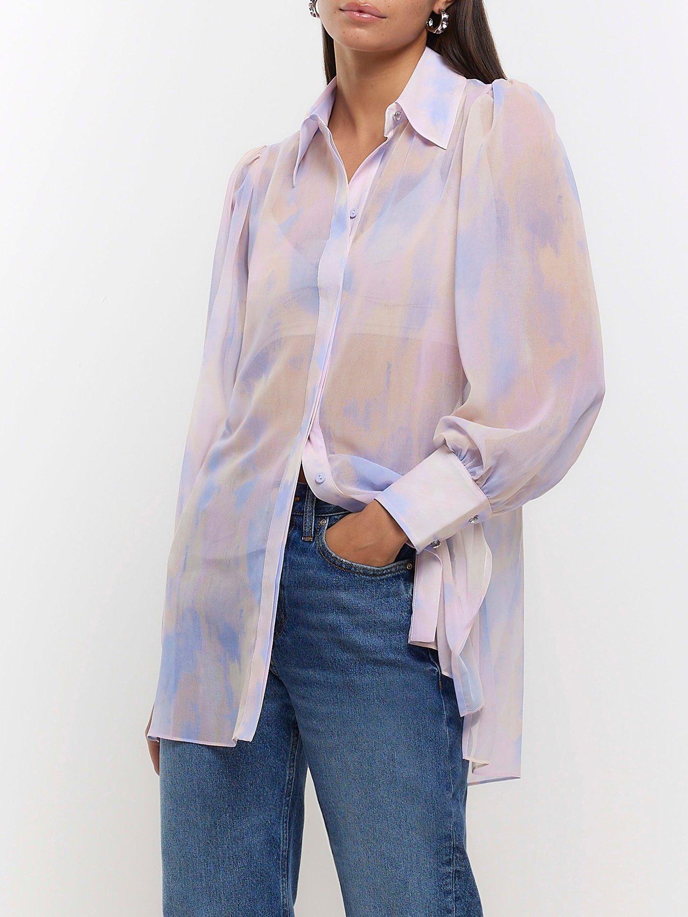 river island silk shirt