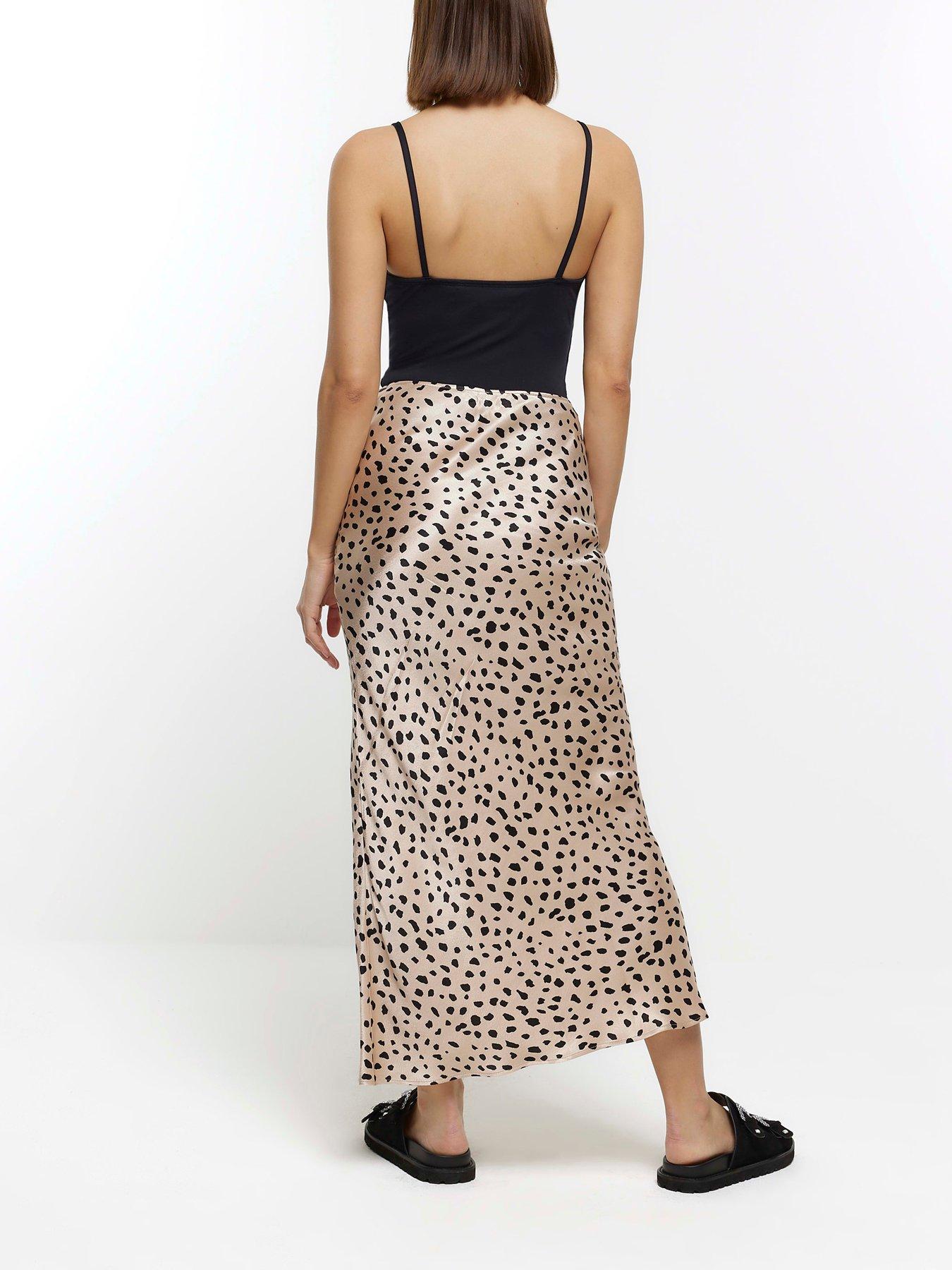 Leopard print shop skirt river island