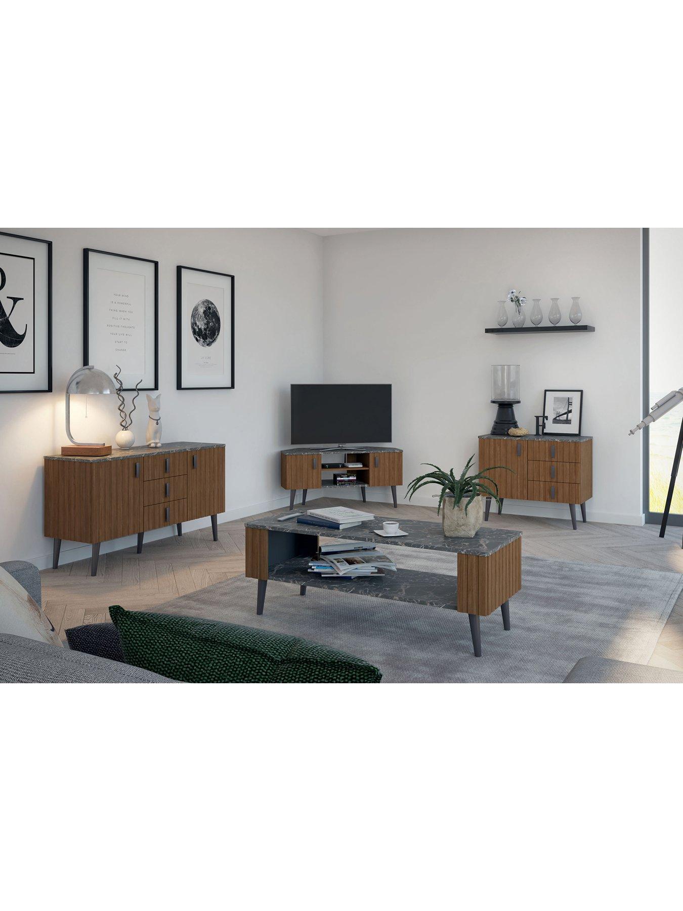 Product photograph of One Call Mabel Ready Assembled Tv Unit Up To 65 from very.co.uk