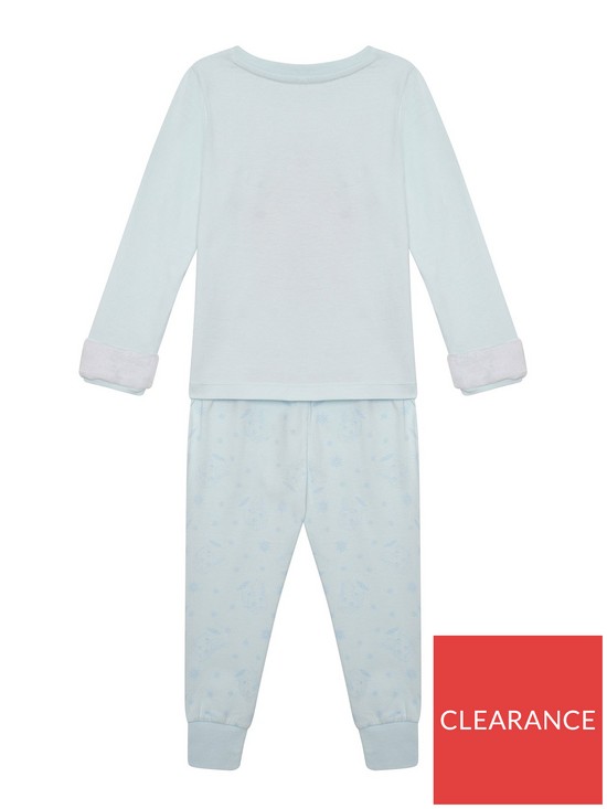 back image of disney-frozen-elsa-long-sleeve-pyjamas-blue