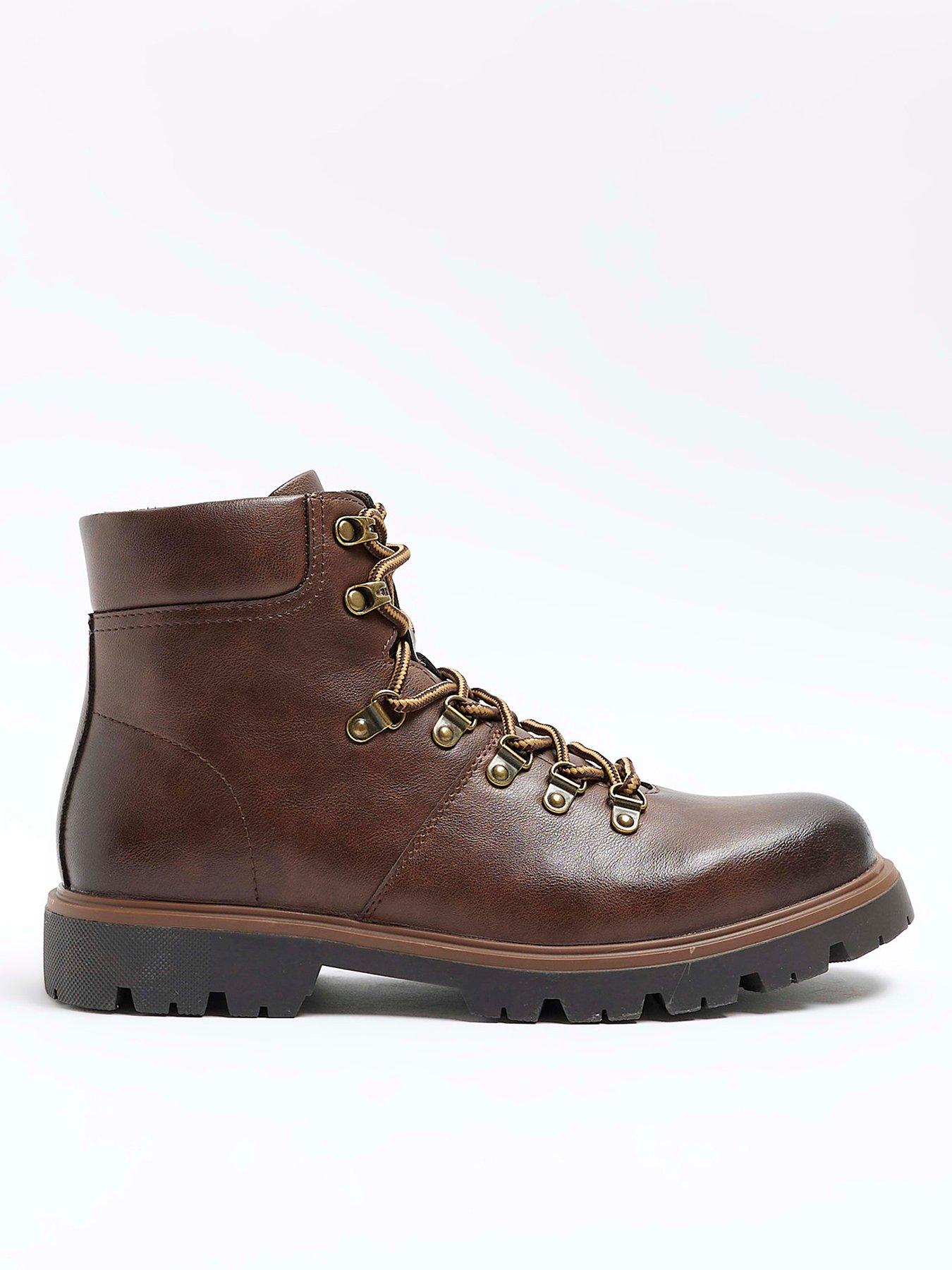 river-island-polished-hiker-boot-light-brown