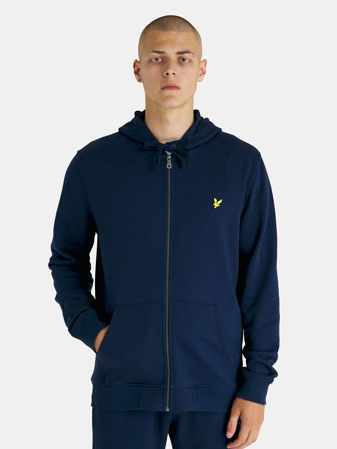 undefined Lyle  &  Scott Zip Through Hoodie - Navy