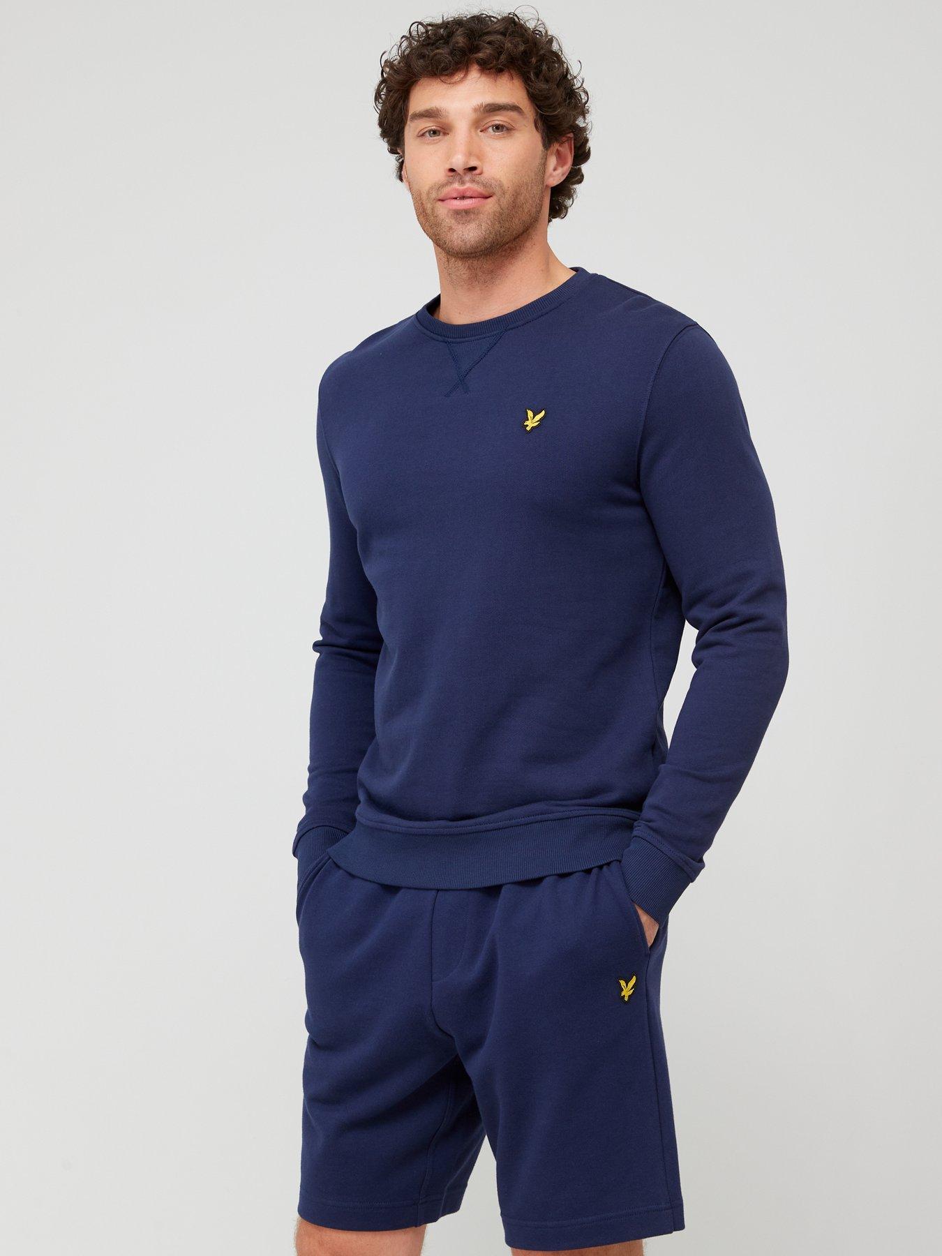 Lyle and scott on sale crew neck sweatshirt navy