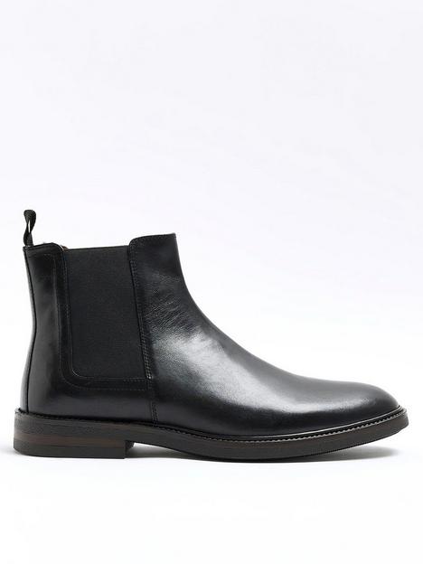 river-island-smart-leather-gusset-chelsea-boot