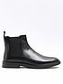  image of river-island-smart-leather-gusset-chelsea-boot