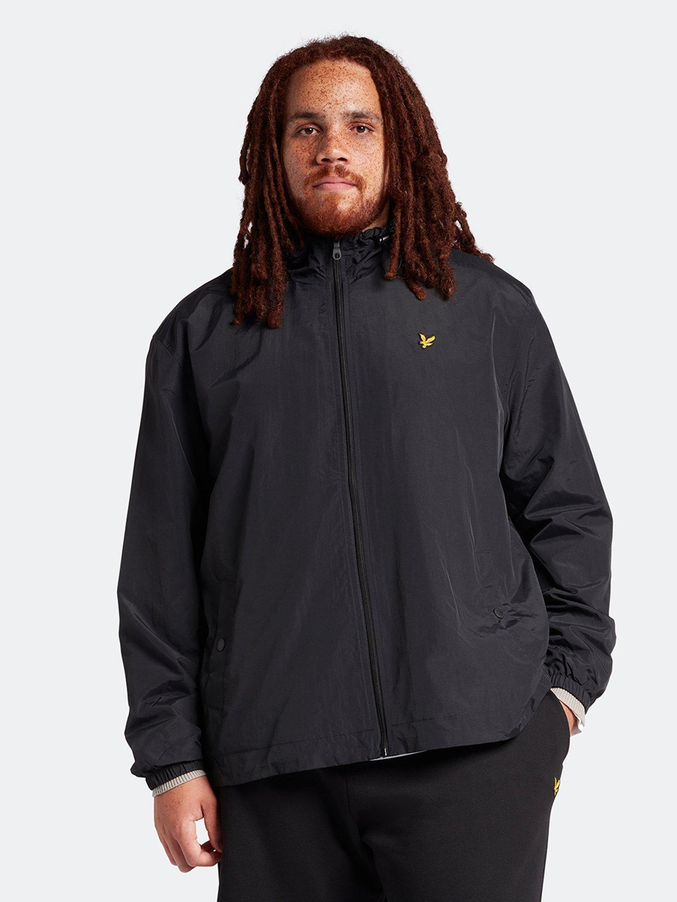 Lyle & Scott Lyle  &  Scott Big  &  Tall Zip Through Hooded Jacket - Black