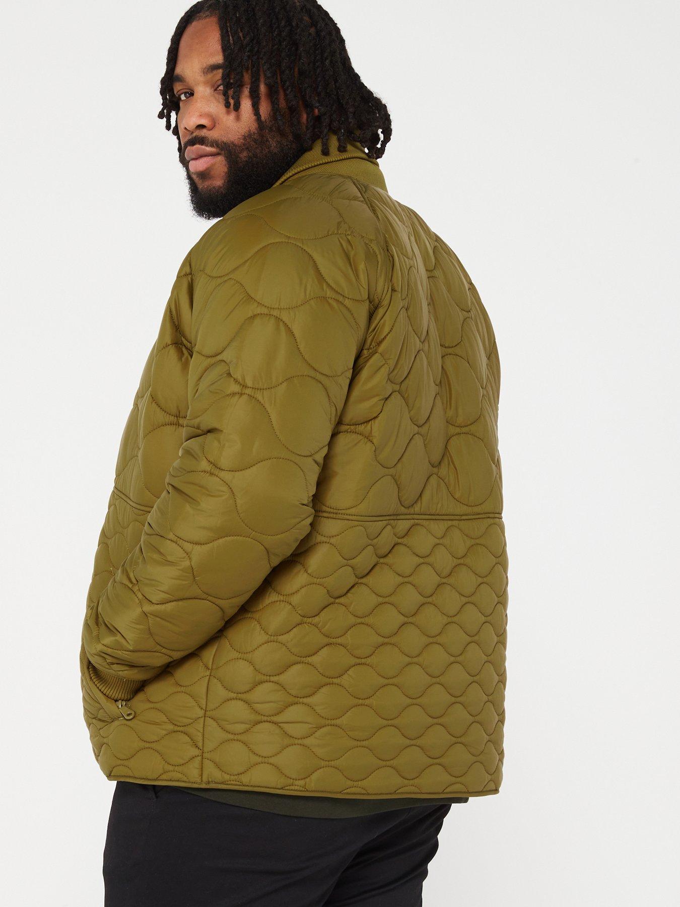 Big and tall quilted hot sale jacket