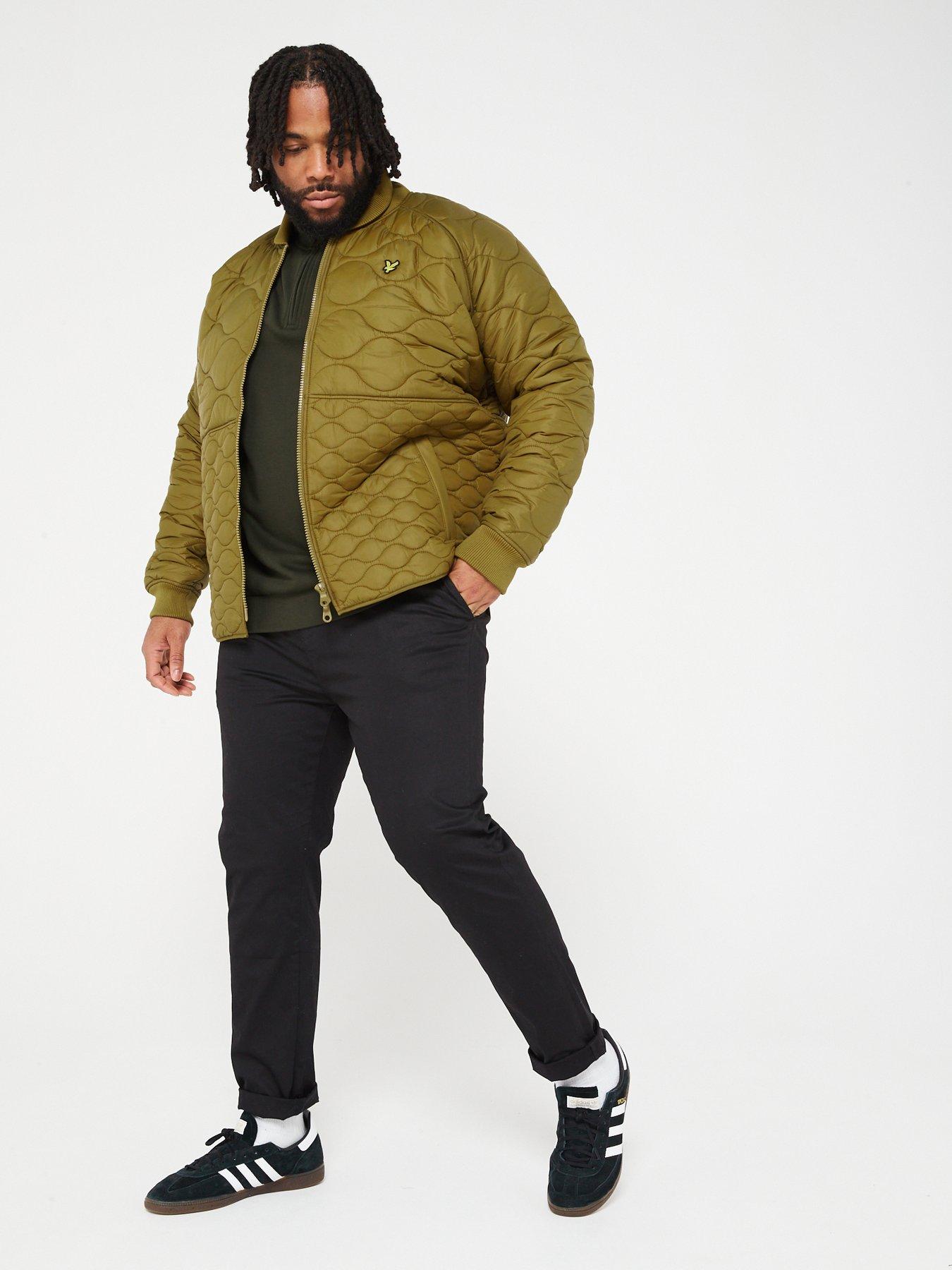 Mens tall hot sale quilted jacket