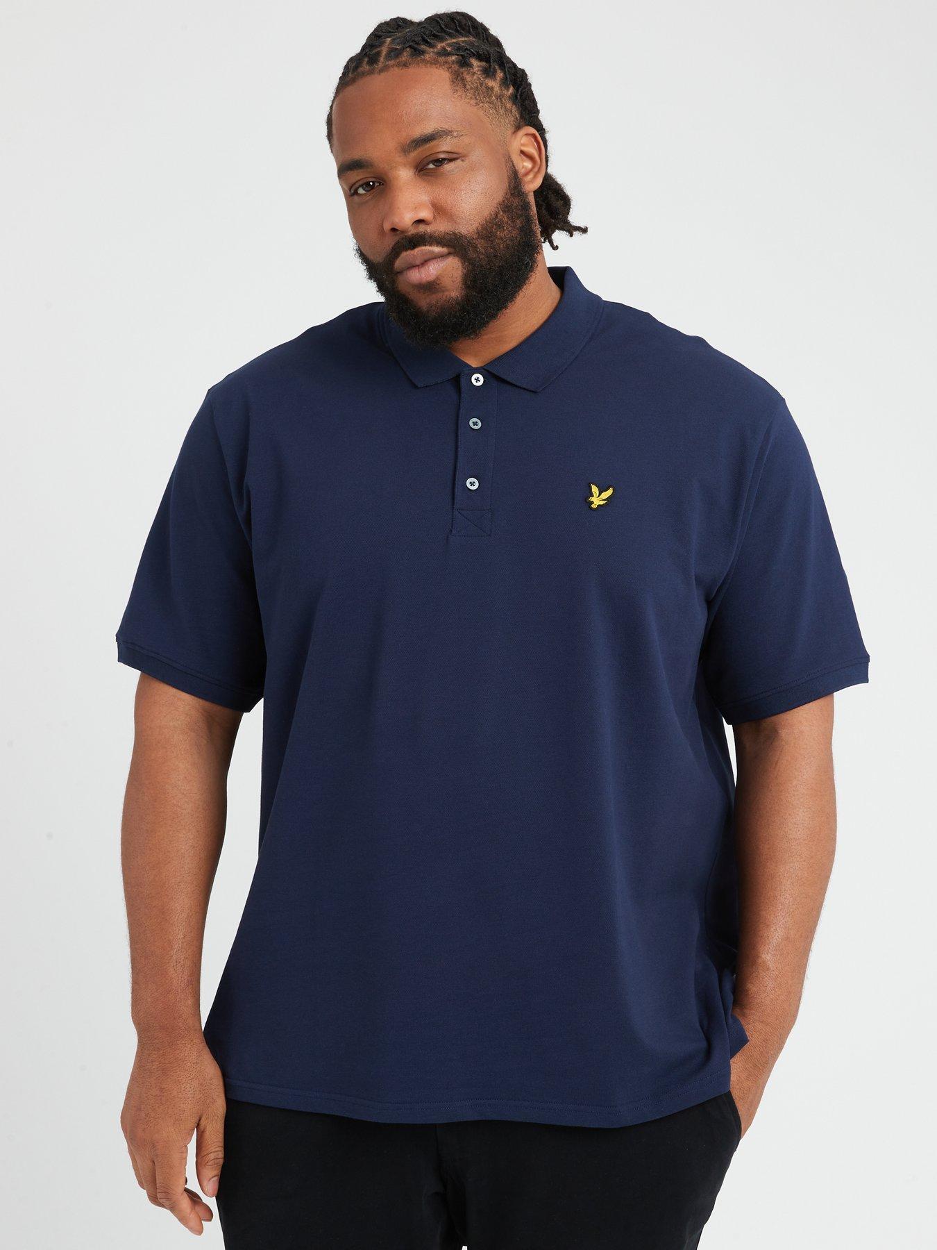 Lyle Scott Big Tall Regular Fit Logo Polo Shirt Navy very