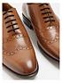  image of river-island-lace-up-brogue-derby-brown