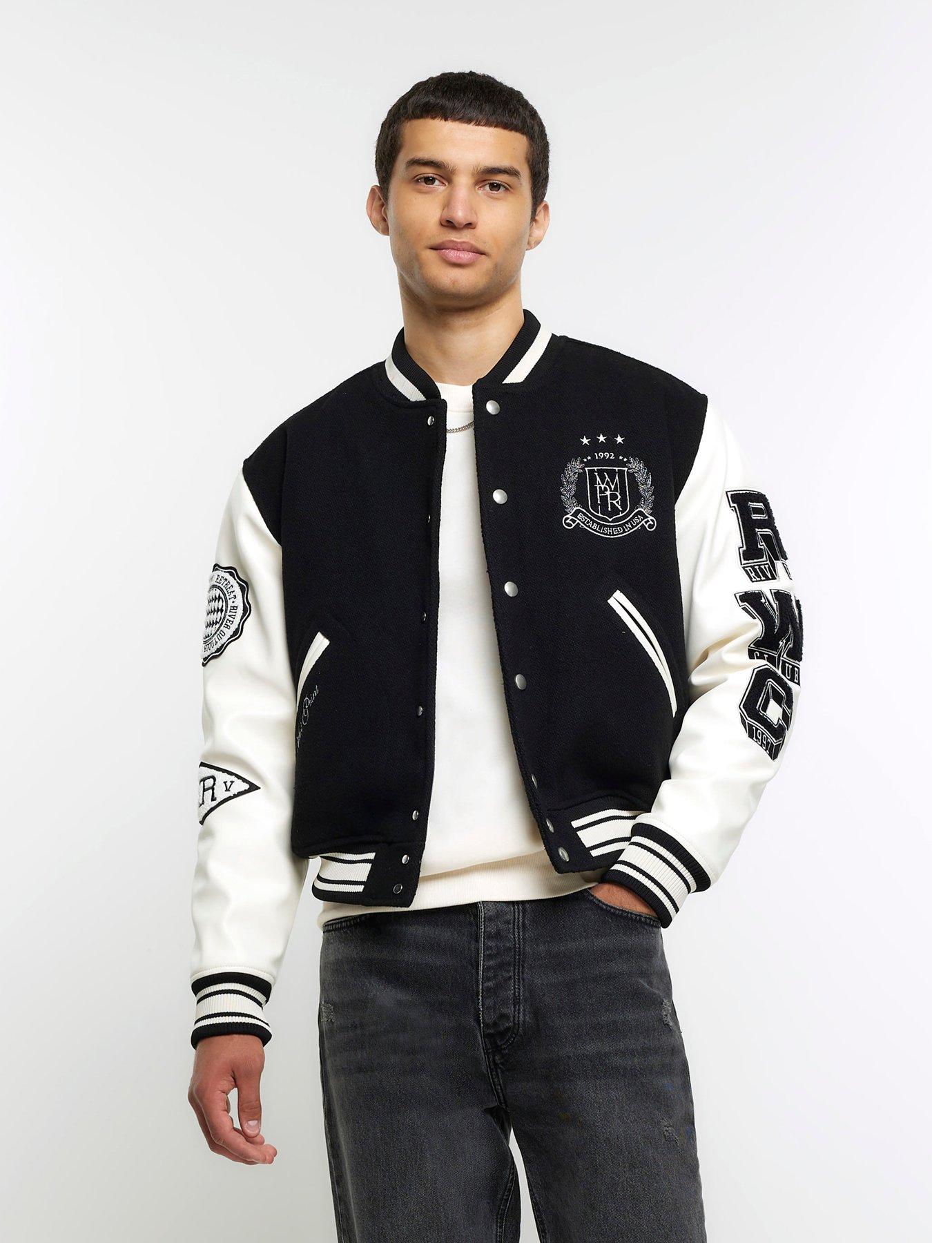 River island black deals jacket mens