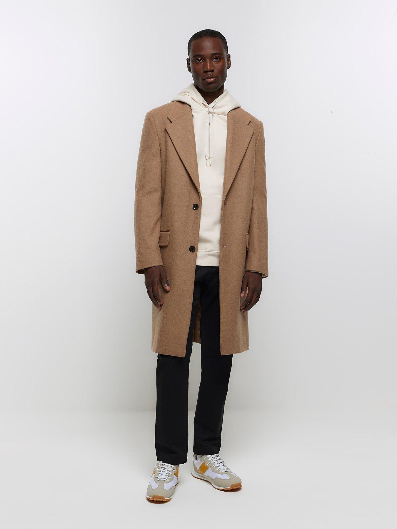 River island sale mens overcoat