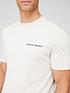  image of lyle-scott-lyle-amp-scott-embroidered-logo-t-shirt-cream