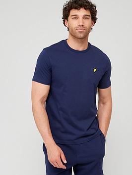 lyle & scott lyle & scott plain t-shirt - navy