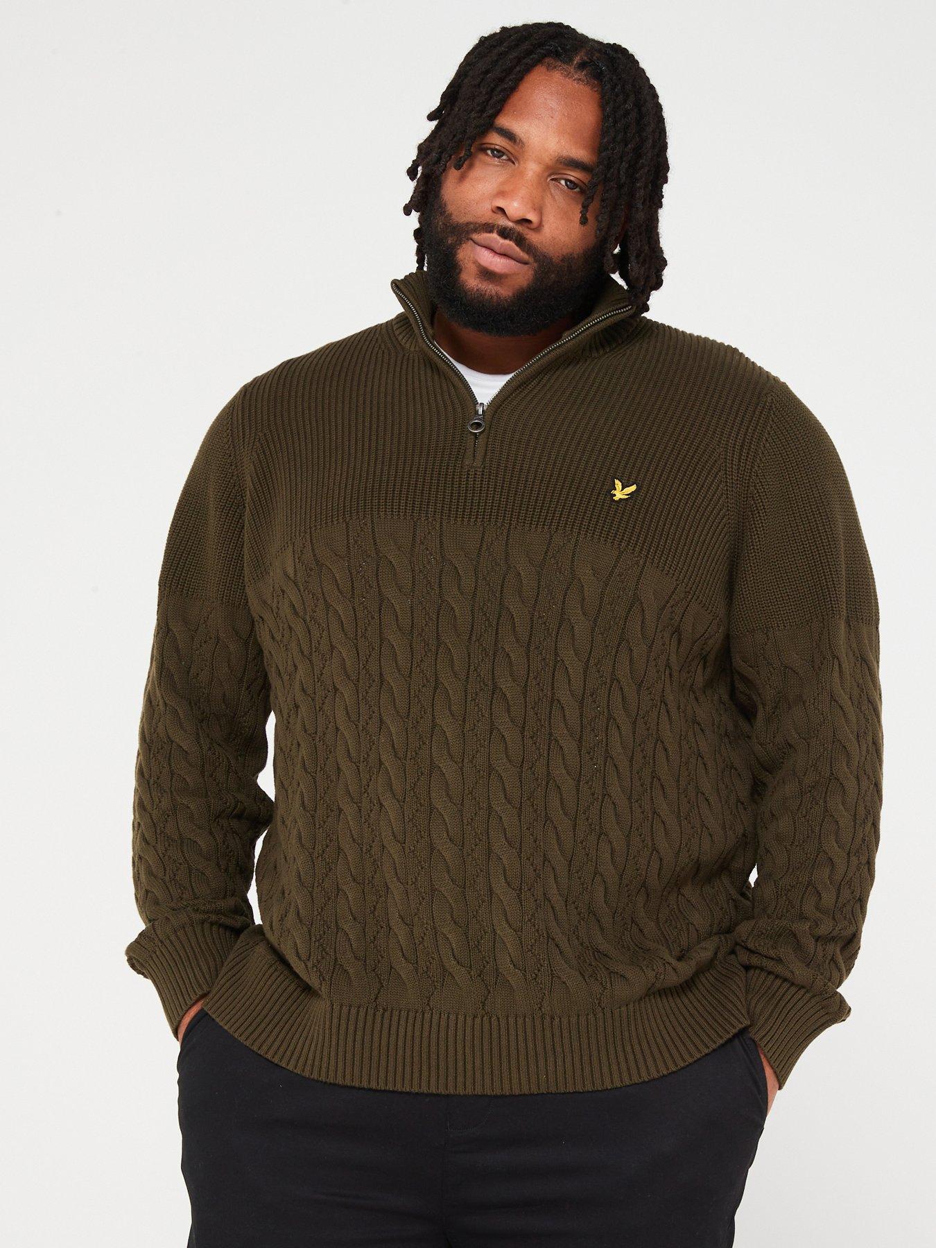 Lyle and scott zip on sale jumper