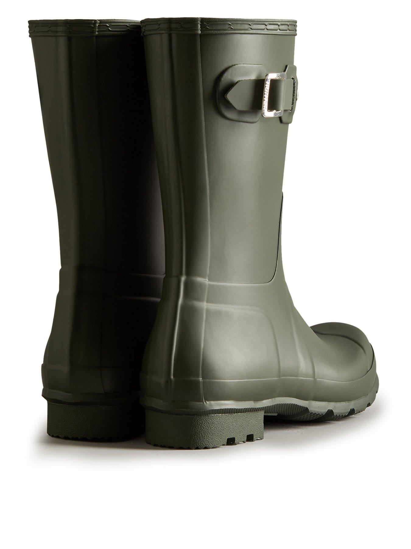 Hunter short rain boots mens best sale